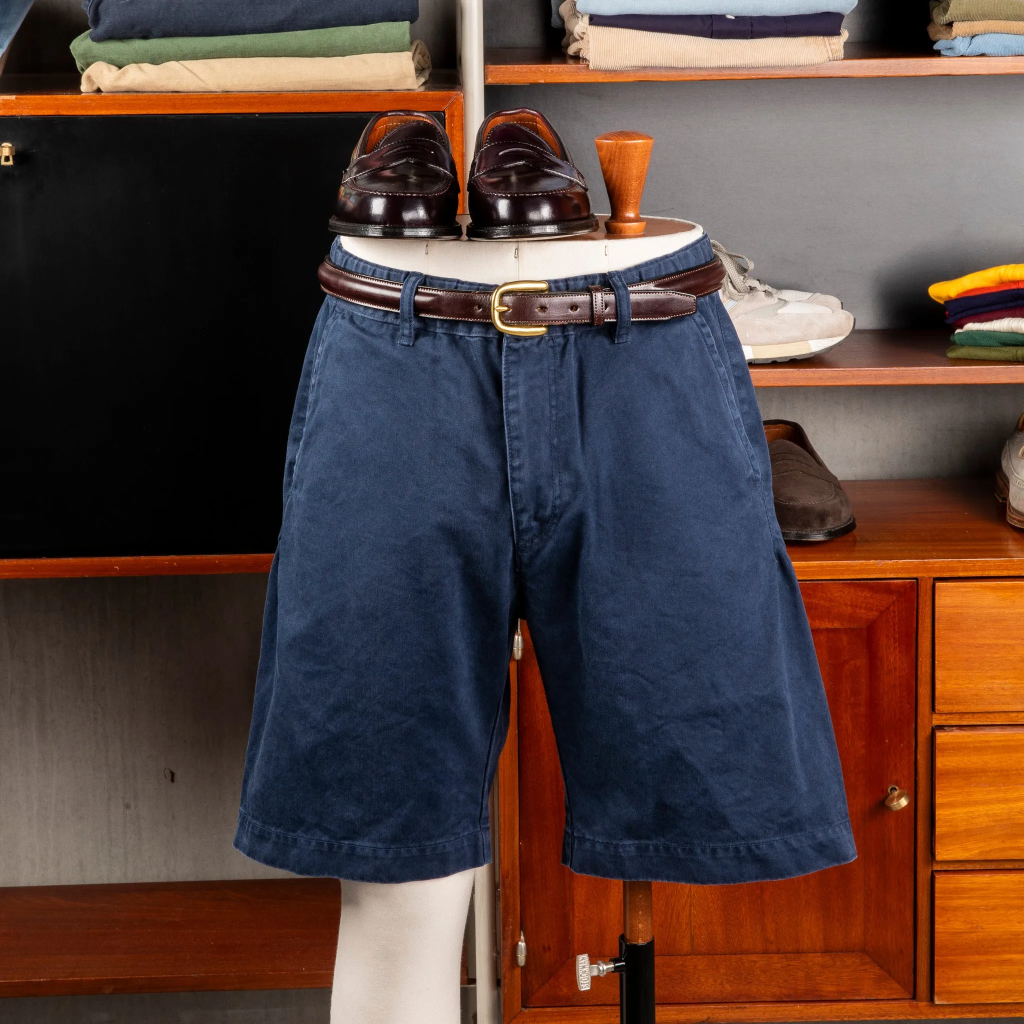 Remi Relief 50's Chino Shorts Navy sold by Frans Boone product image thumbnail 2