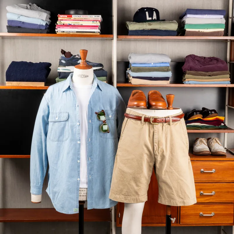 Remi Relief 50's Chino Shorts Beige made by Remi Relief