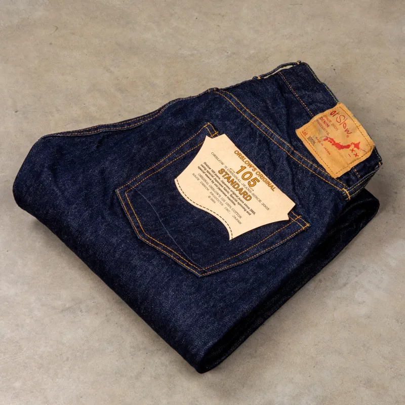 OrSlow 105 Standard One Wash Short Length made by orSlow