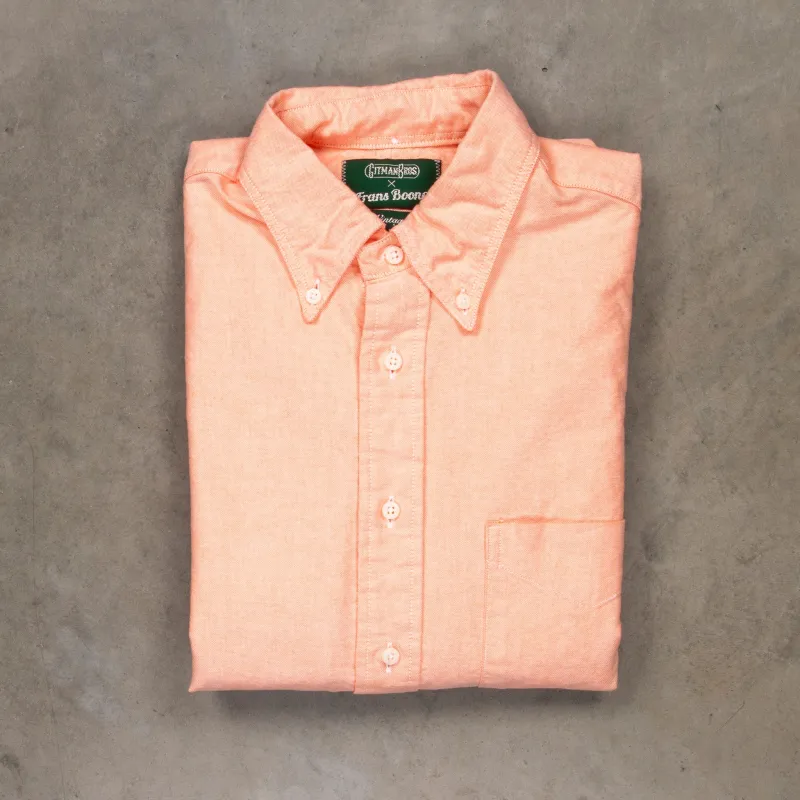 Gitman Vintage x Frans Boone Japanese Oxford Peach made by Gitman Brothers