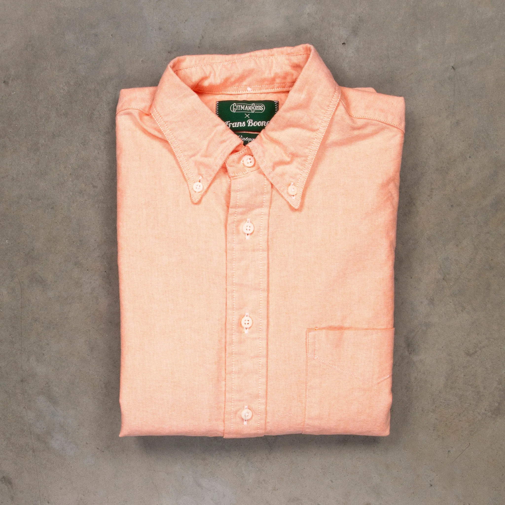 Gitman Vintage x Frans Boone Japanese Oxford Peach sold by Frans Boone