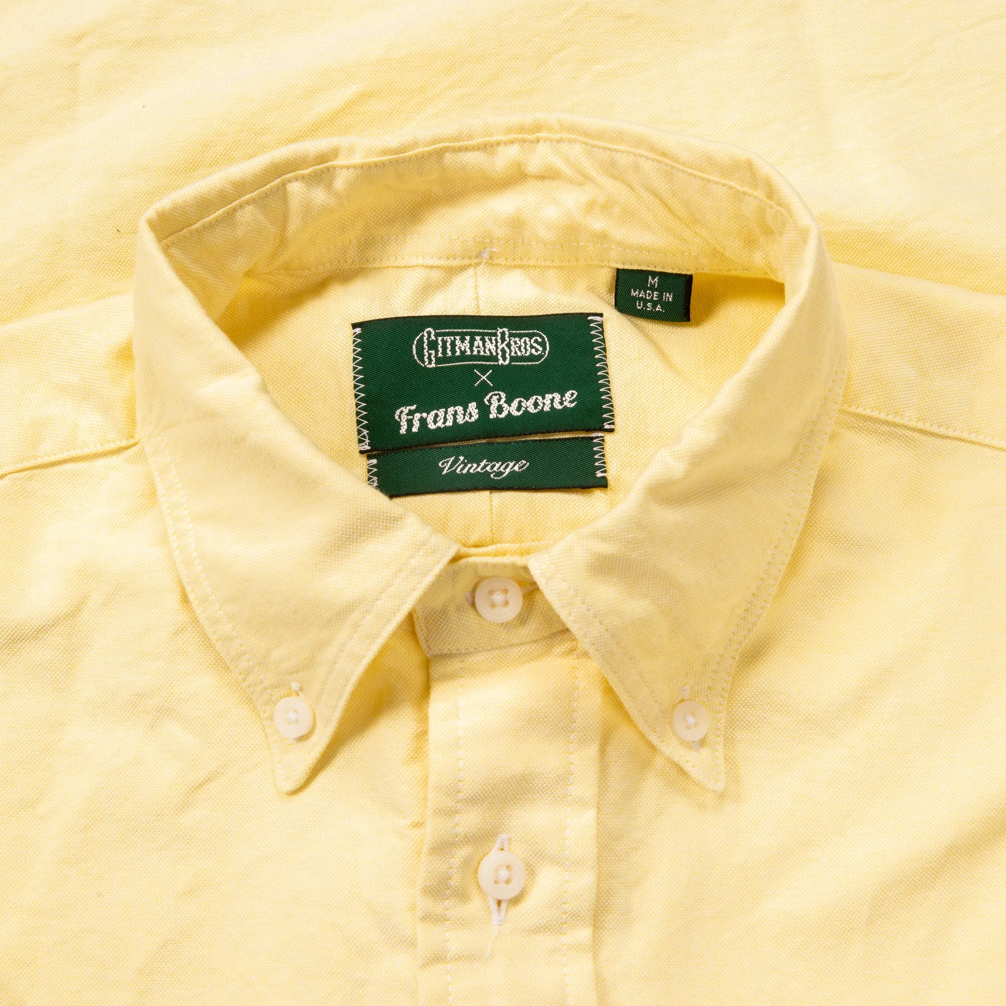 Gitman Vintage x Frans Boone Japanese Oxford Lemon sold by Frans Boone product image thumbnail 5