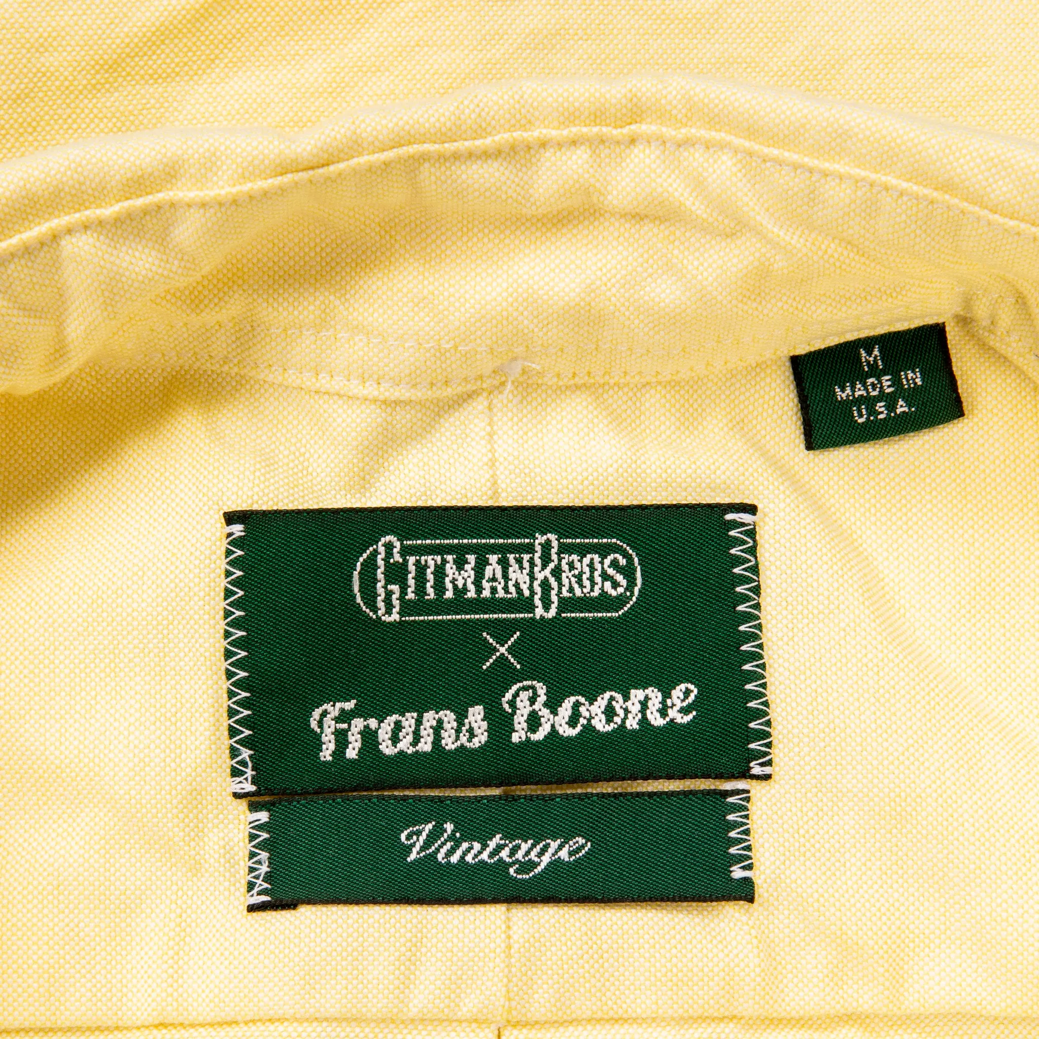 Gitman Vintage x Frans Boone Japanese Oxford Lemon sold by Frans Boone product image thumbnail 4
