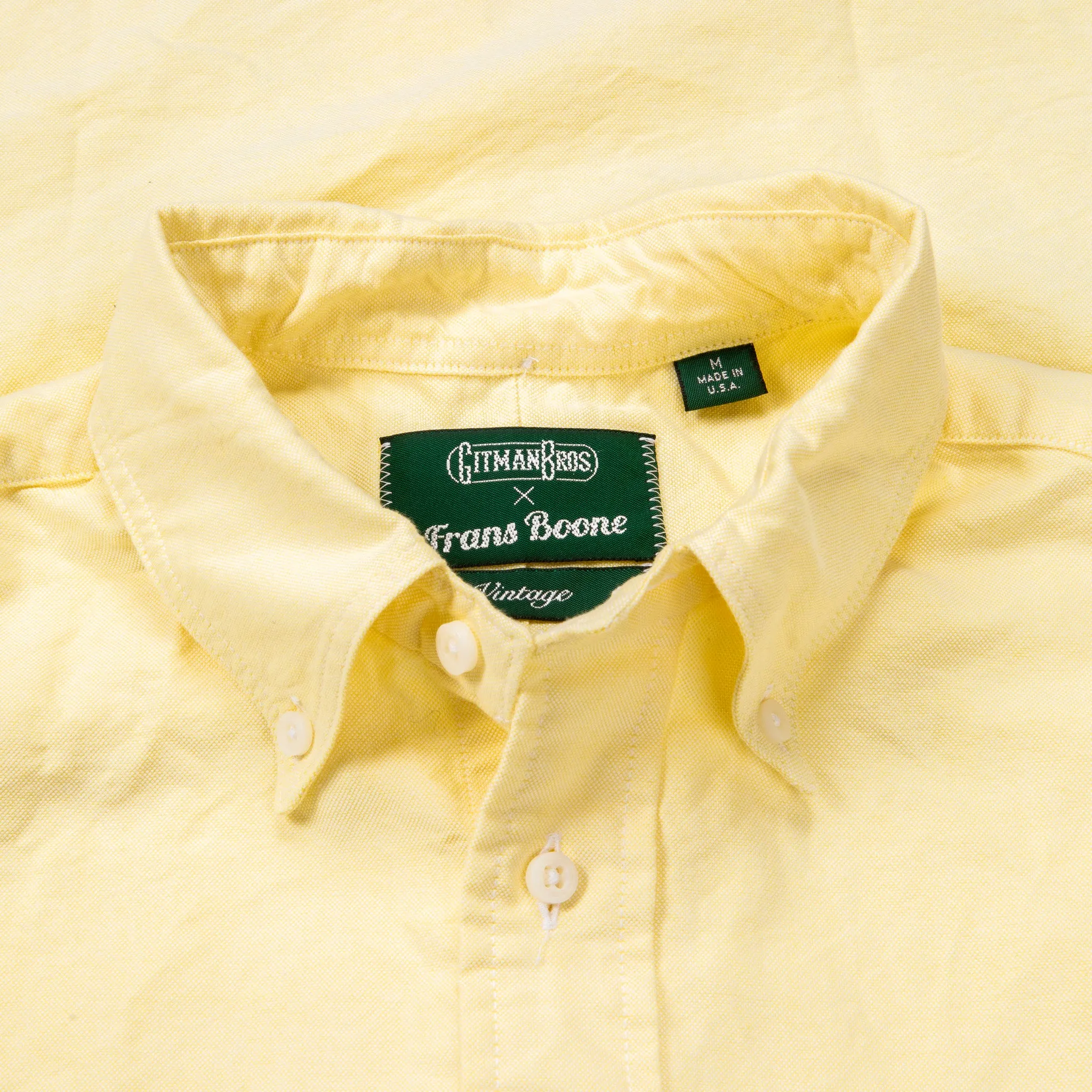 Gitman Vintage x Frans Boone Japanese Oxford Lemon sold by Frans Boone product image thumbnail 3