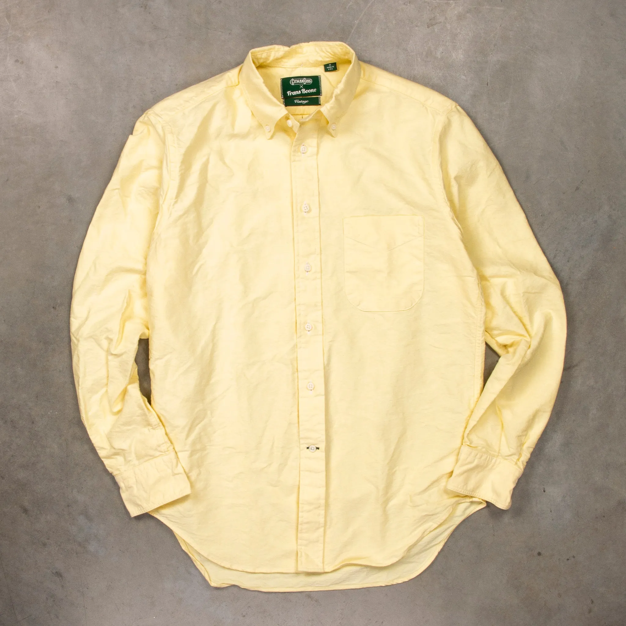 Gitman Vintage x Frans Boone Japanese Oxford Lemon sold by Frans Boone product image thumbnail 2