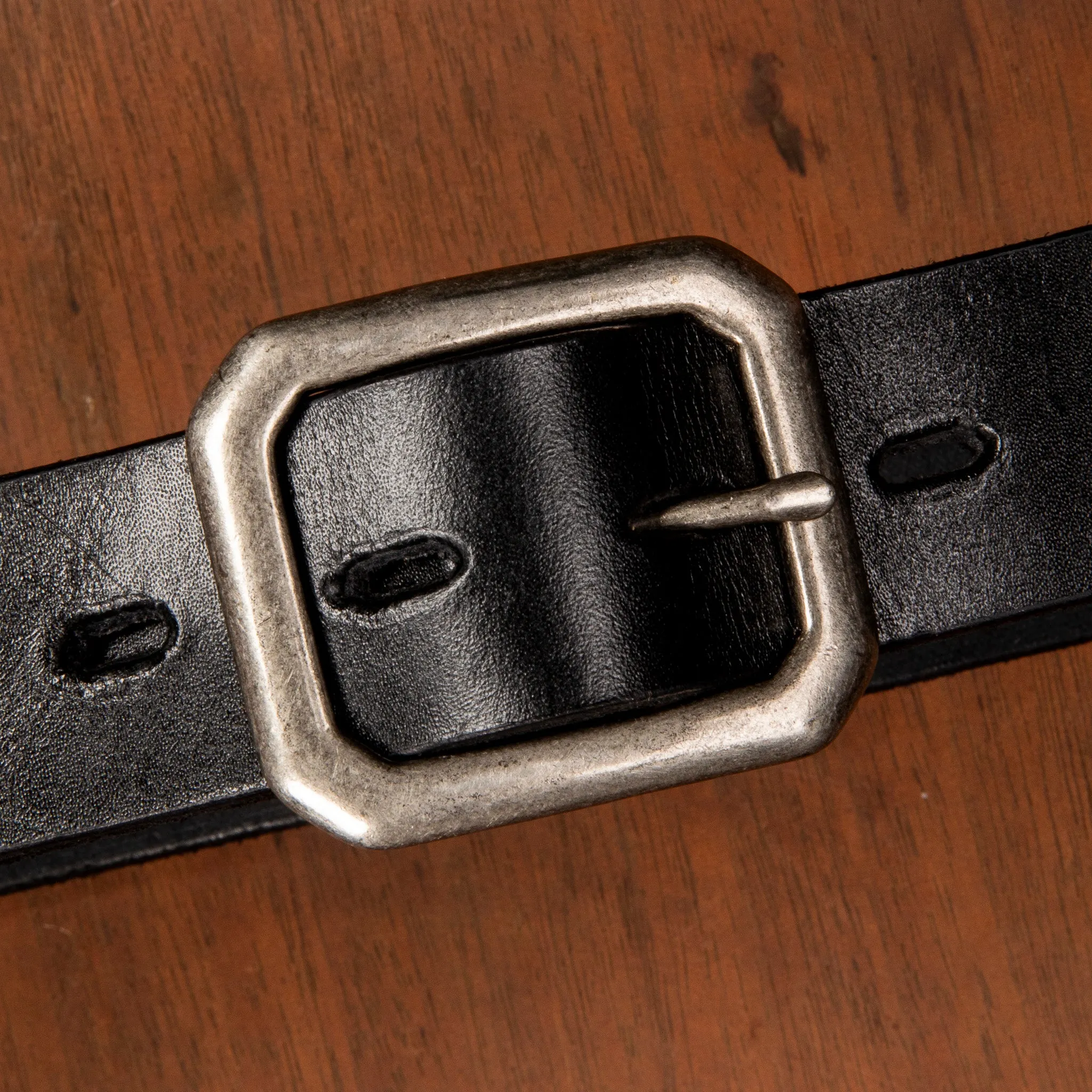 Fullcount Umbrella Studs Belt by Zip Stevenson HTC Black sold by Frans Boone product image thumbnail 2