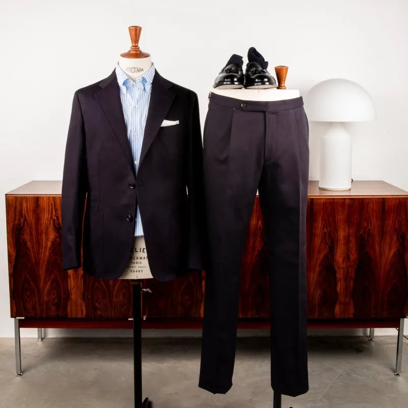 De Petrillo Posillipo Tasca in Tasca Jacket Byron Cotton Navy made by Frans Boone