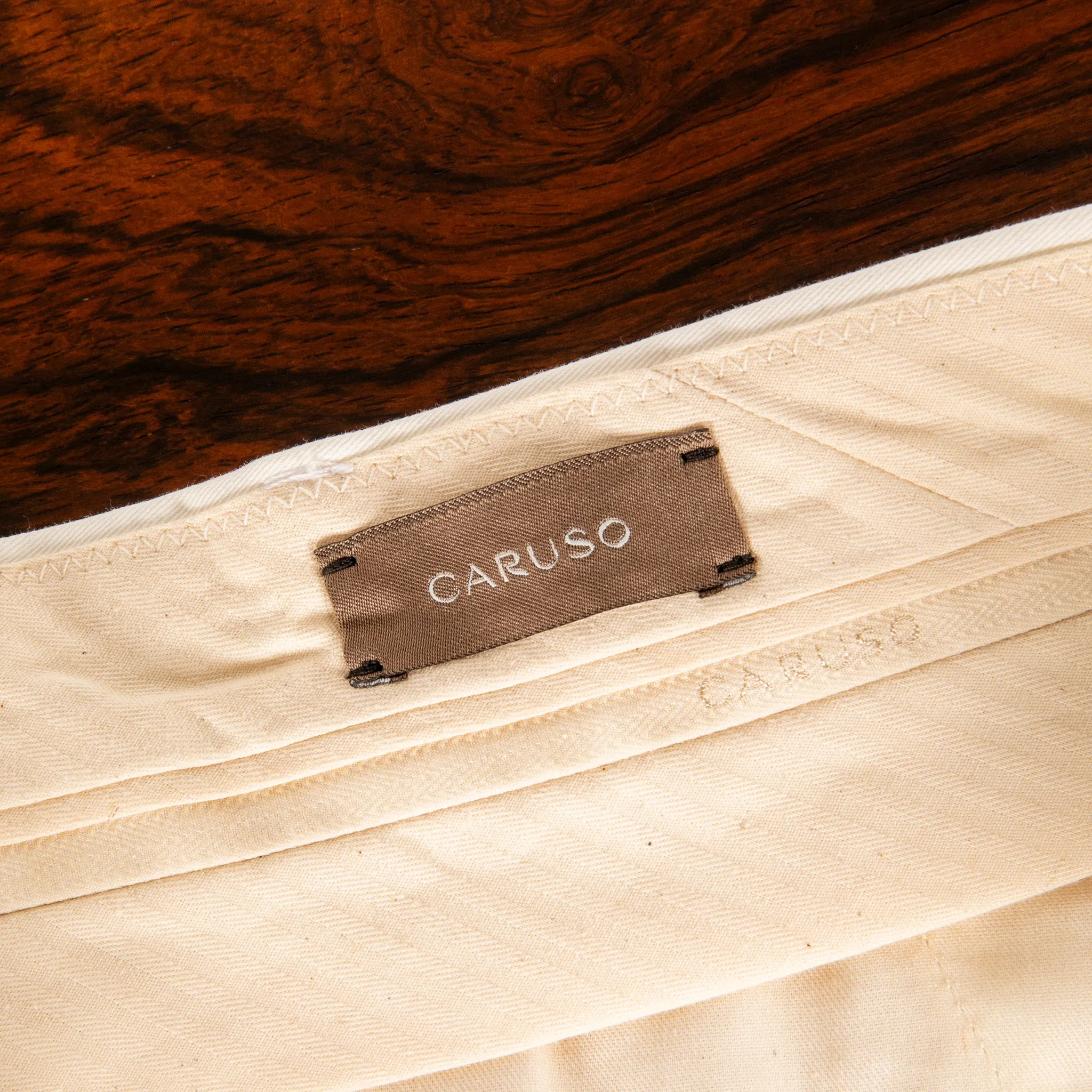 Caruso Pantaloni Cottone Stretch Bianco Sporco sold by Frans Boone product image thumbnail 4