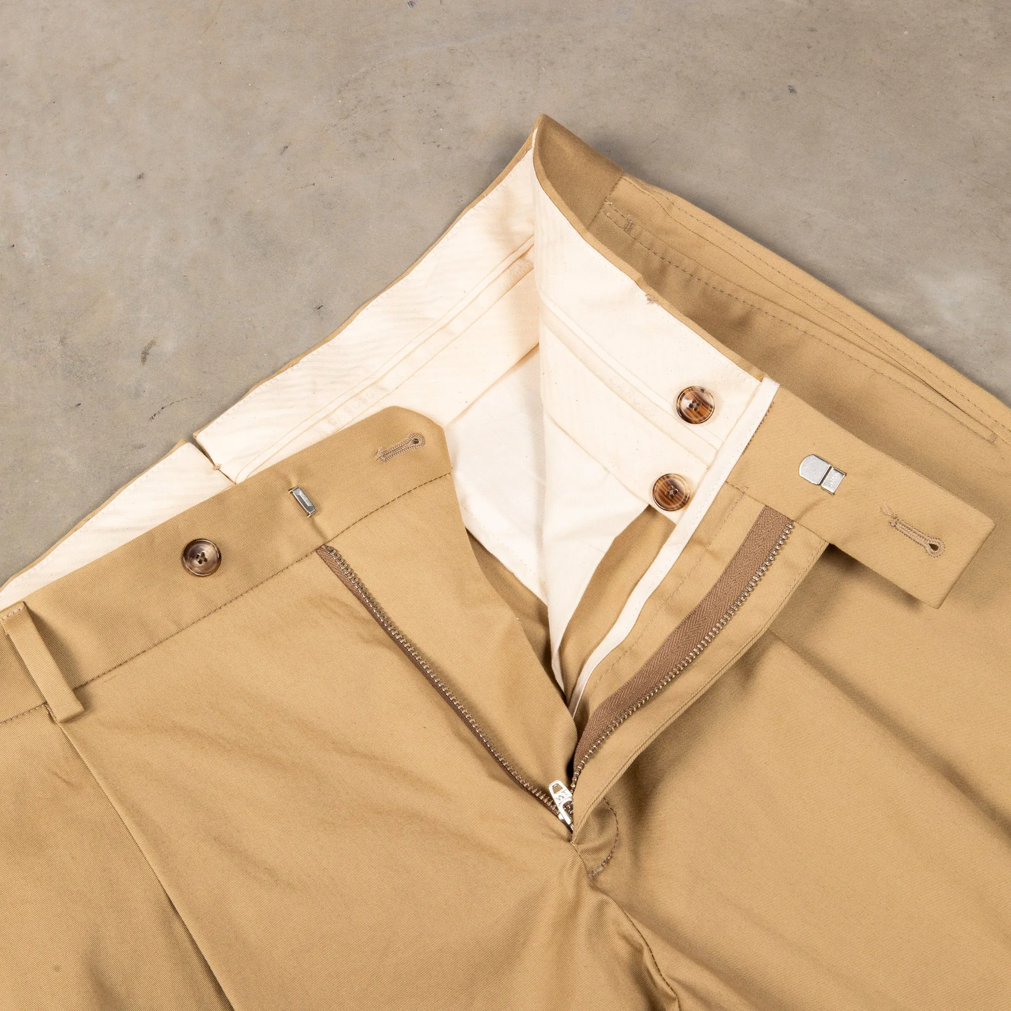 Caruso Pantaloni Cottone Stretch Beige Medio sold by Frans Boone product image thumbnail 4