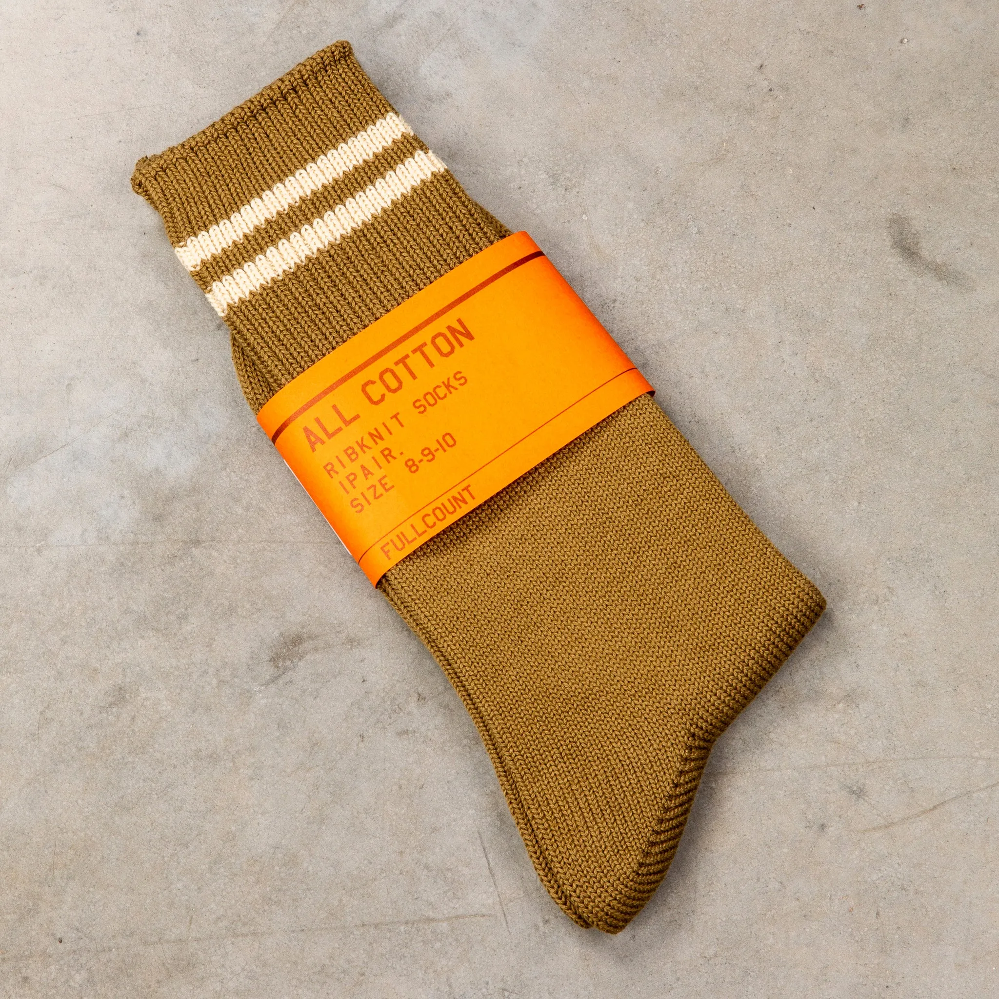 Fullcount 6110 Military Socks Khaki sold by Frans Boone