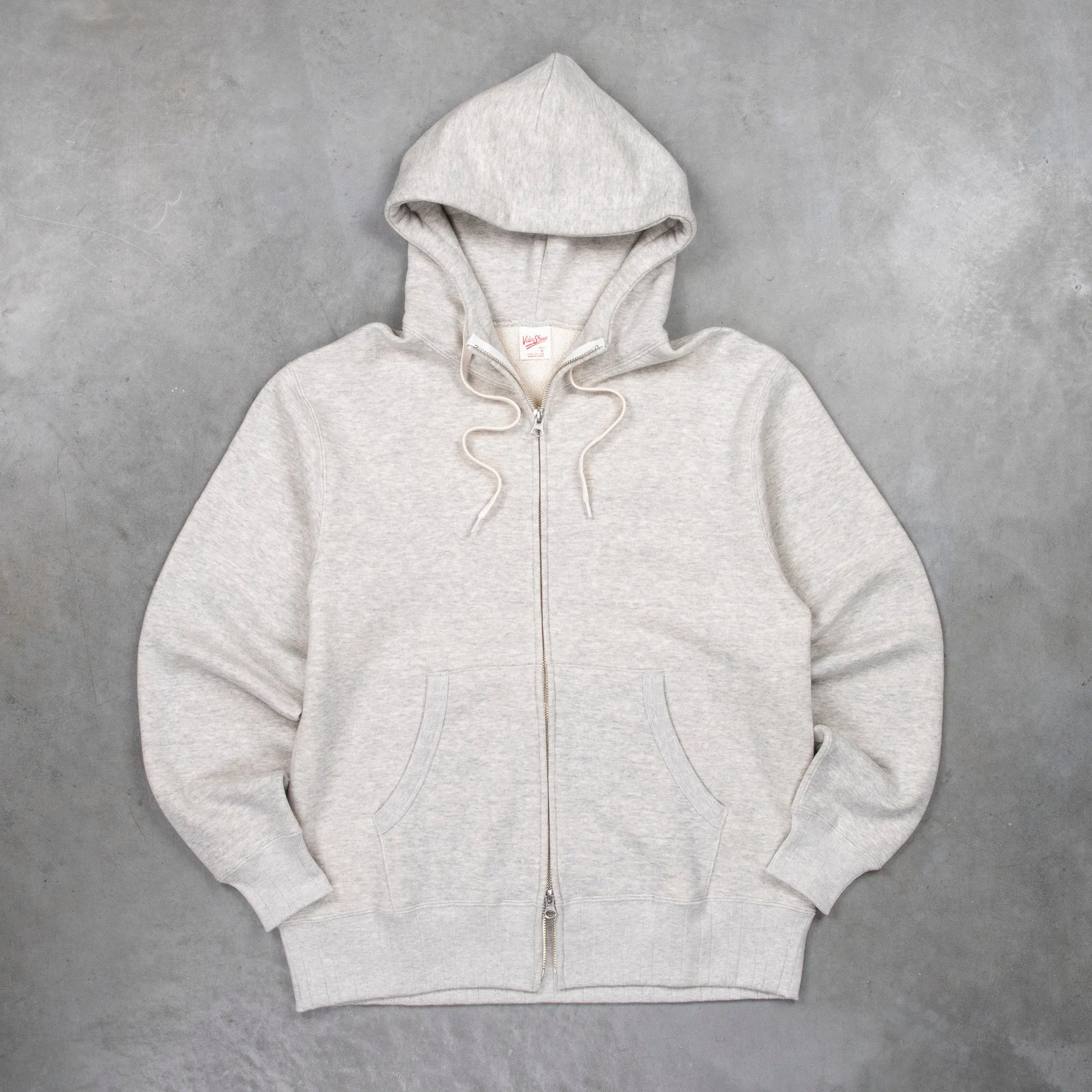 Velva Sheen Loopwheeler Zip-up Hoodie Heather Grey sold by Frans Boone product image thumbnail 3