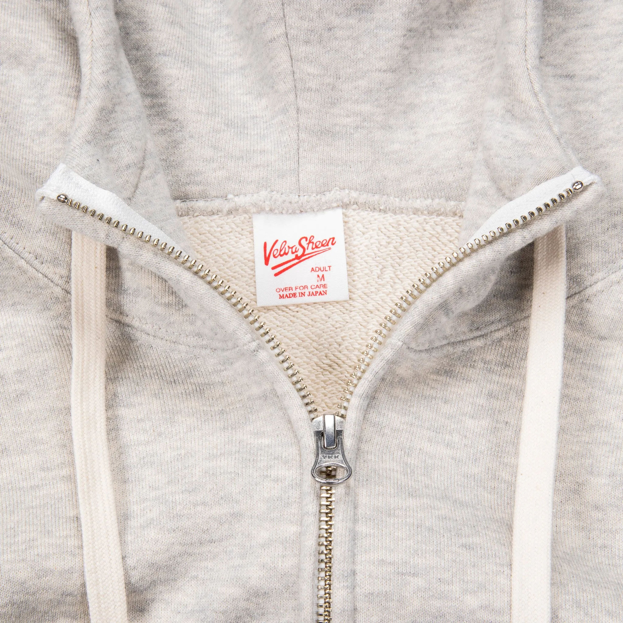 Velva Sheen Loopwheeler Zip-up Hoodie Heather Grey sold by Frans Boone product image thumbnail 5