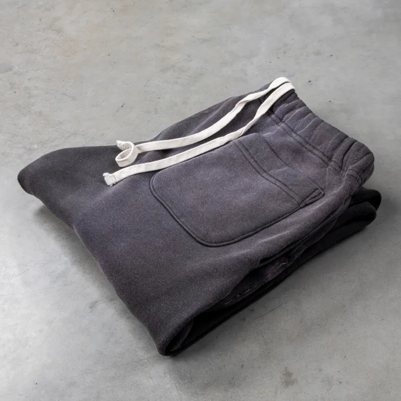 Fullcount 3743HW Mother Cotton Sweatpants "Exhausted" Ink. Black made by Full Count