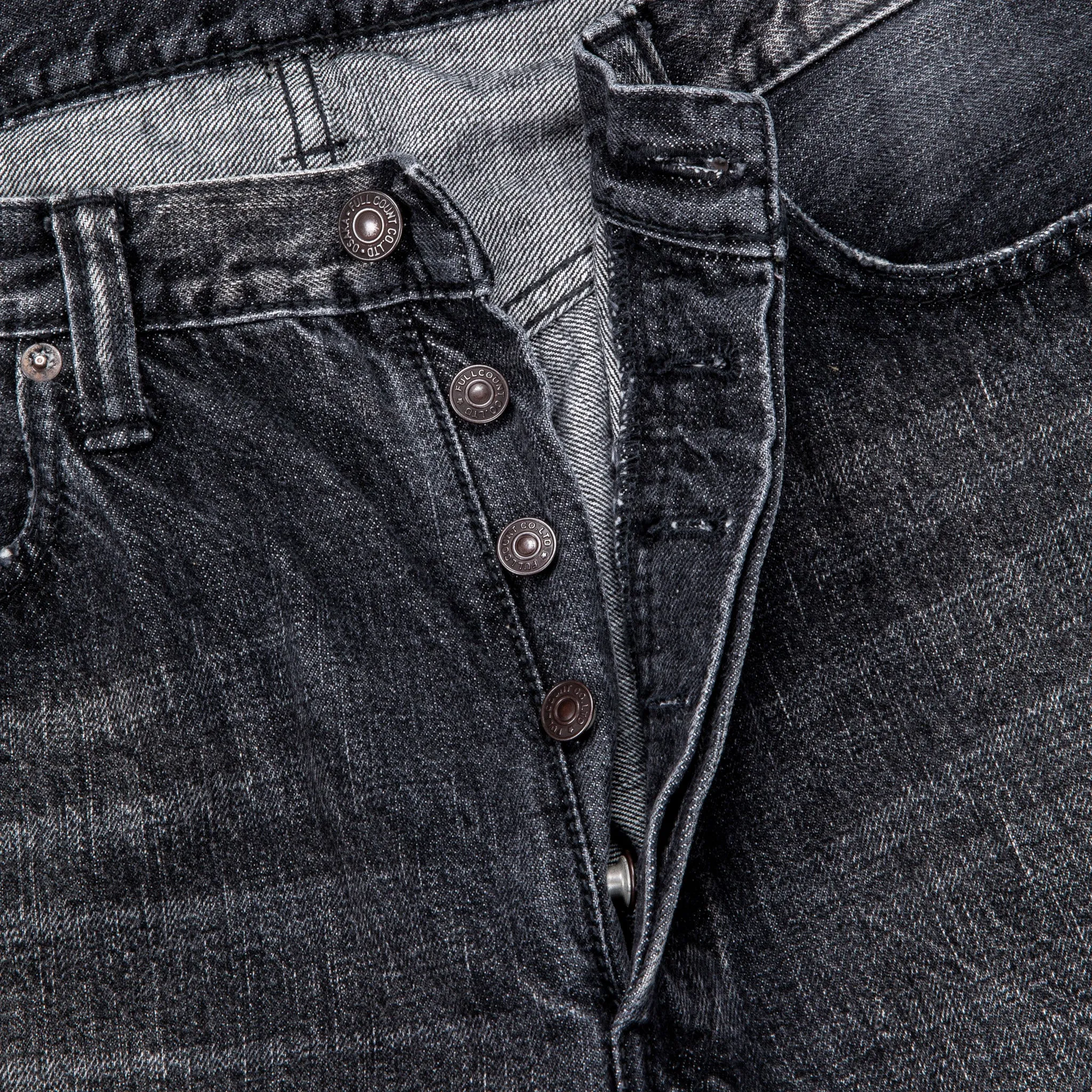 Fullcount 0105 Loose Straight 13.7 Oz Dartford Black Splatter sold by Frans Boone product image thumbnail 5