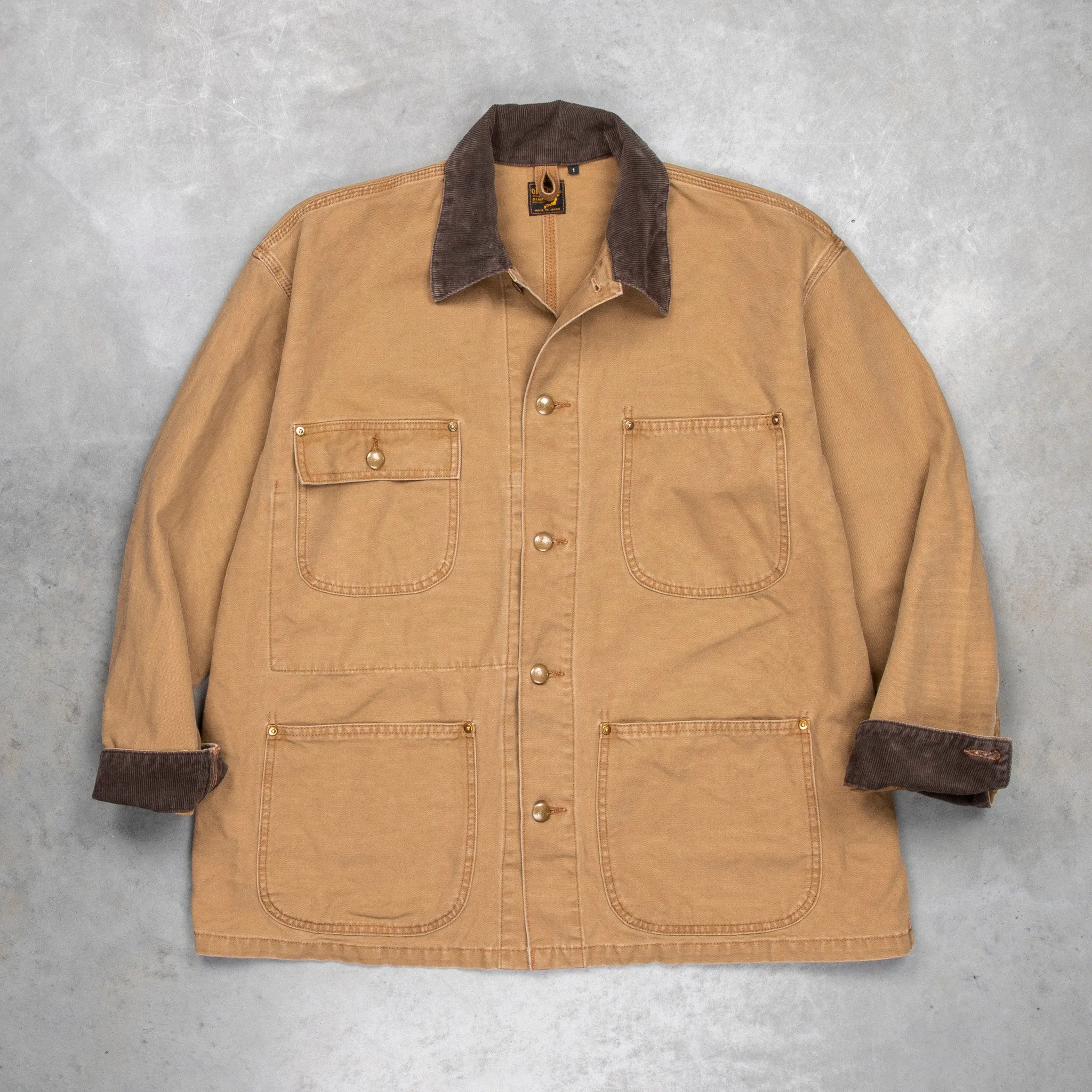 OrSlow Relaxed Fit Coverall Canvas Brown sold by Frans Boone product image thumbnail 2
