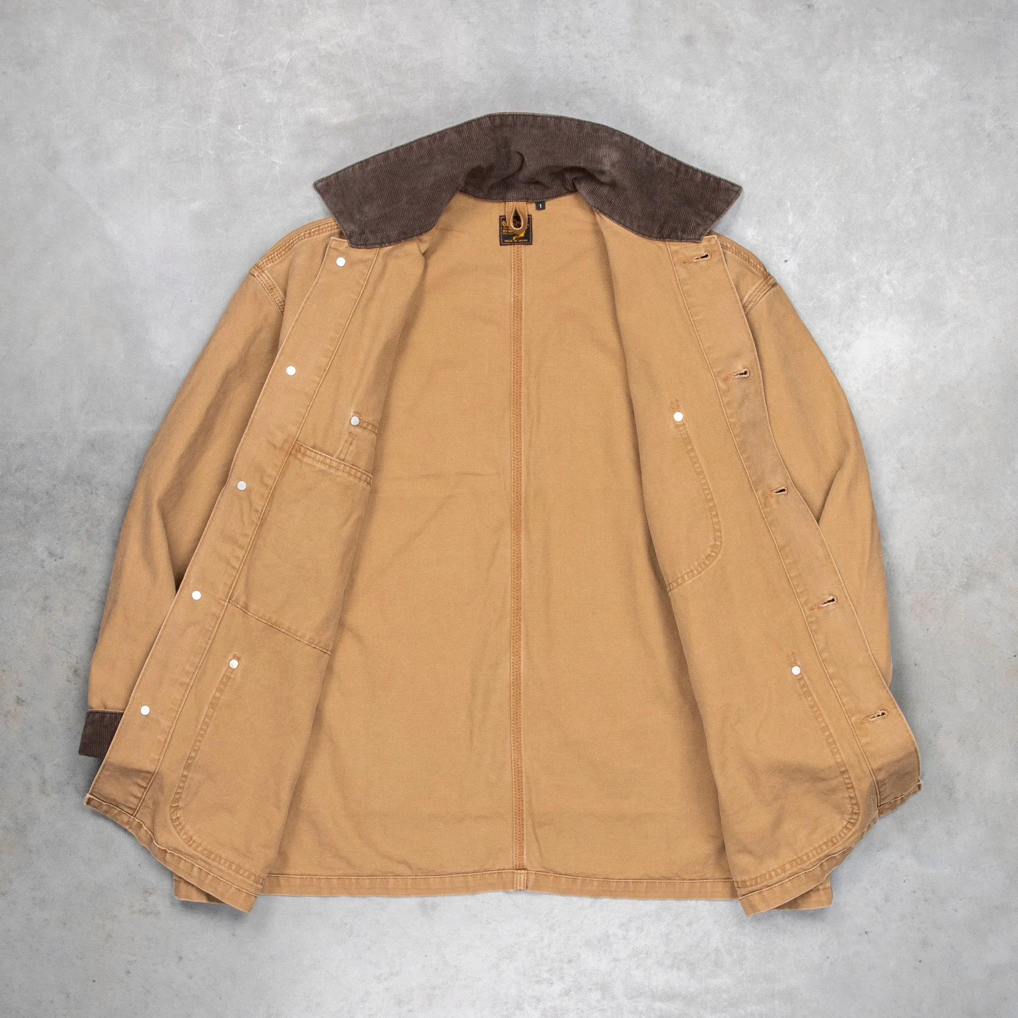 OrSlow Relaxed Fit Coverall Canvas Brown sold by Frans Boone product image thumbnail 3