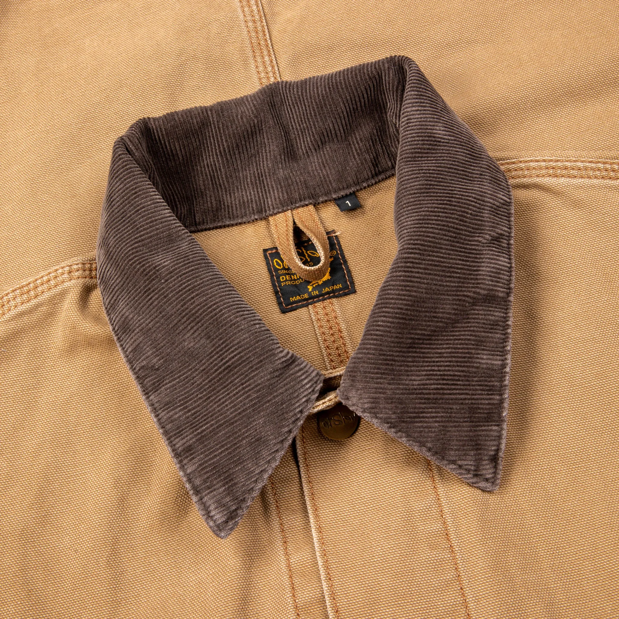 OrSlow Relaxed Fit Coverall Canvas Brown sold by Frans Boone product image thumbnail 4
