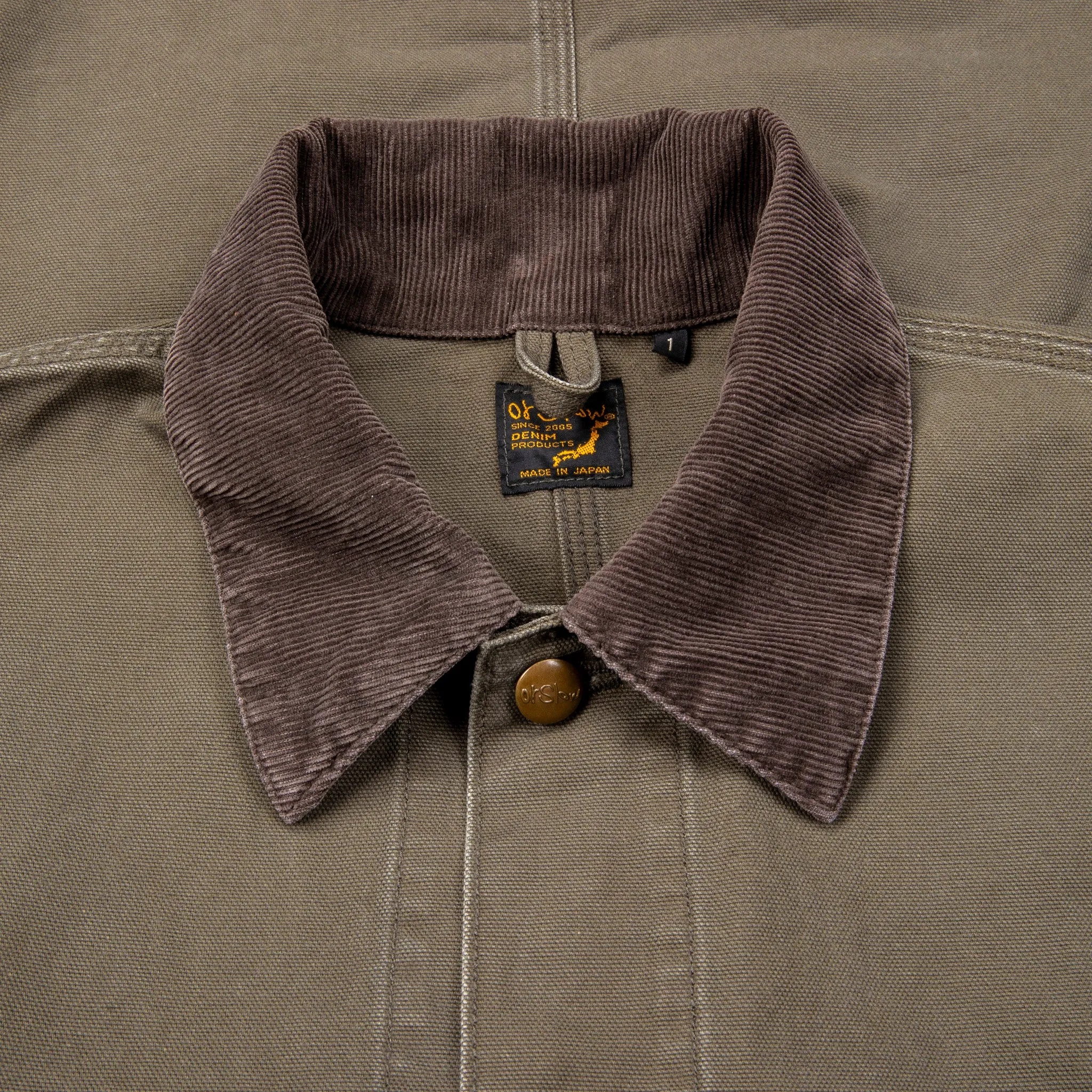 OrSlow Relaxed Fit Coverall Canvas Army Green sold by Frans Boone product image thumbnail 4