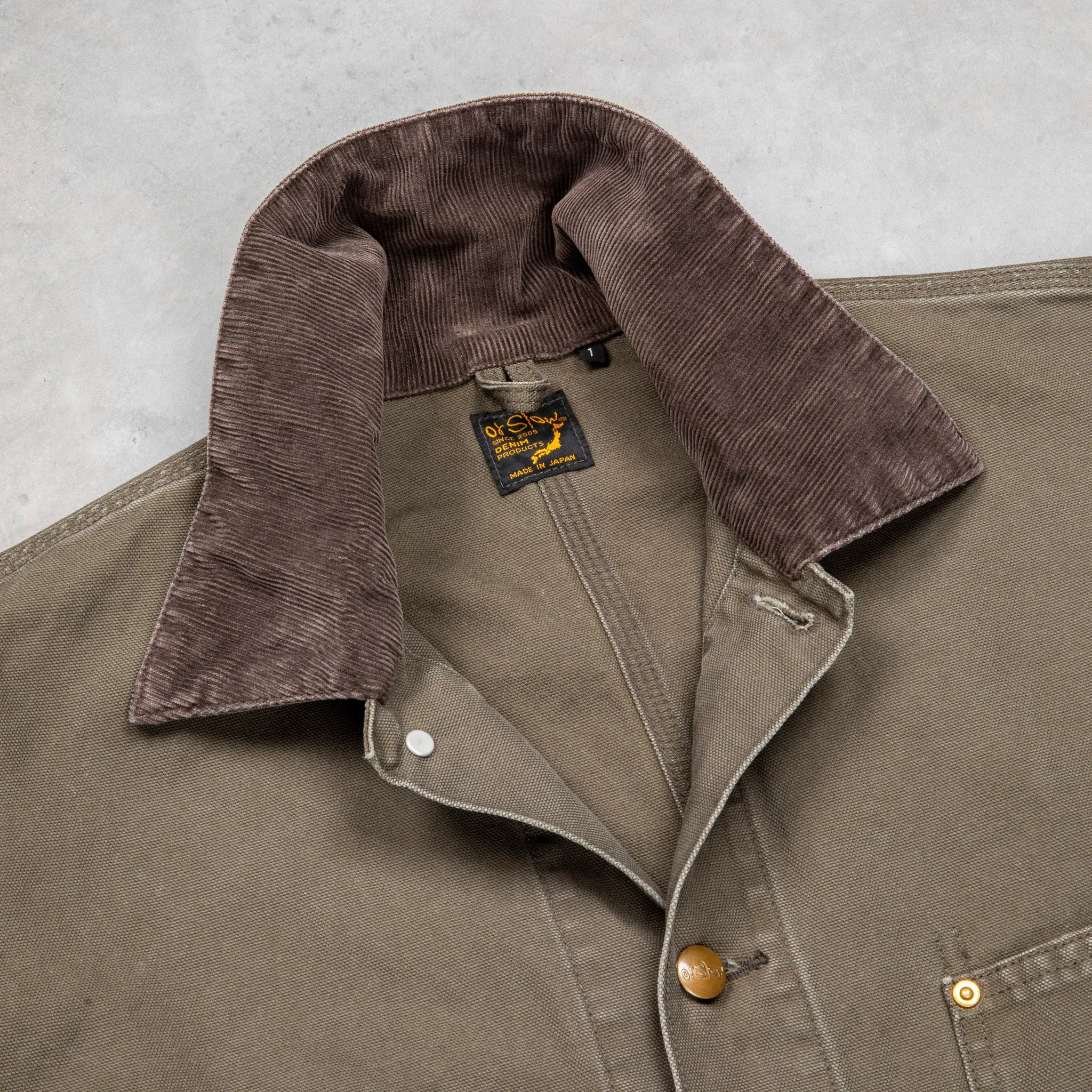 OrSlow Relaxed Fit Coverall Canvas Army Green sold by Frans Boone product image thumbnail 5