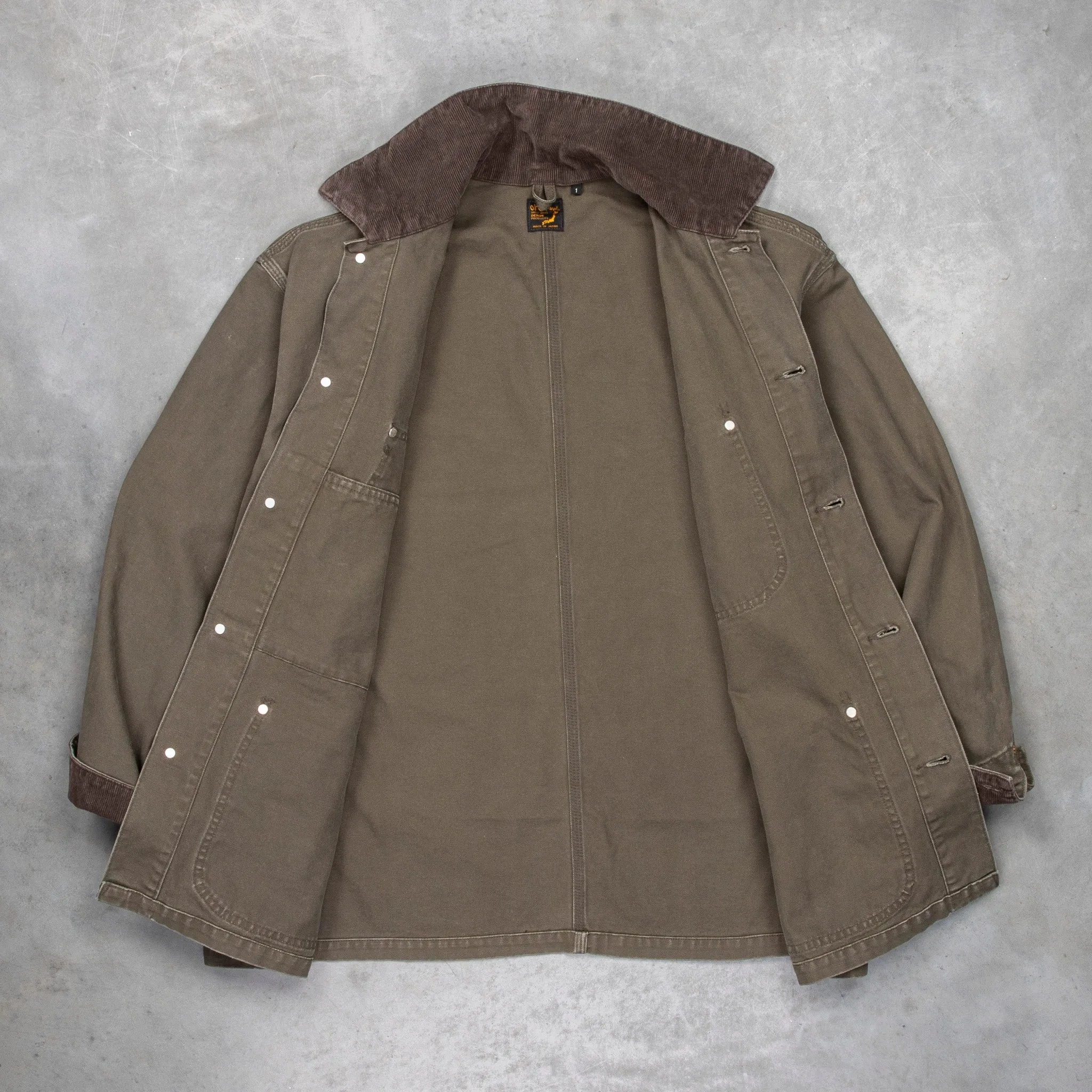 OrSlow Relaxed Fit Coverall Canvas Army Green sold by Frans Boone product image thumbnail 3