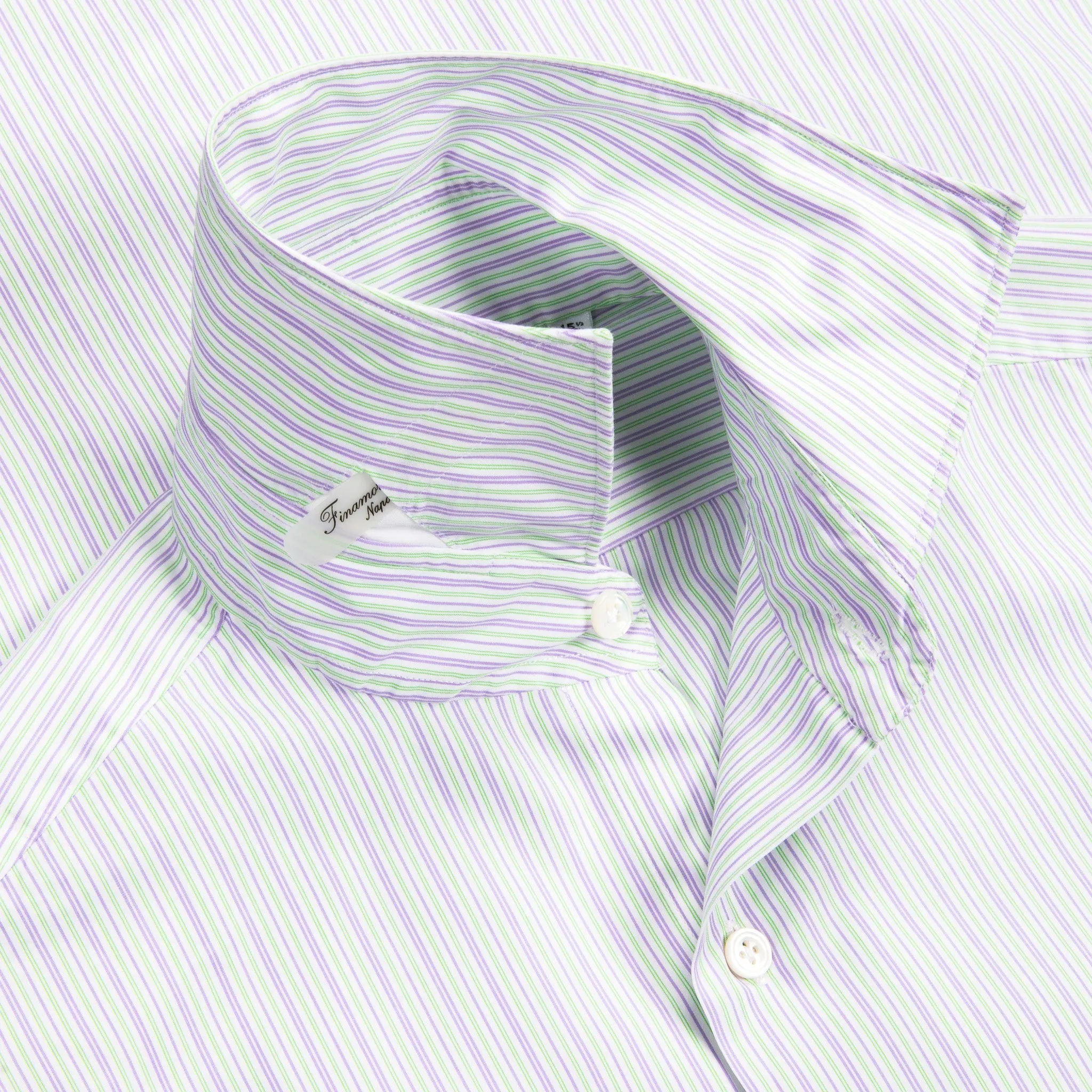 Finamore Milano Collo Eduardo Double Stripe Green Violet sold by Frans Boone product image thumbnail 5