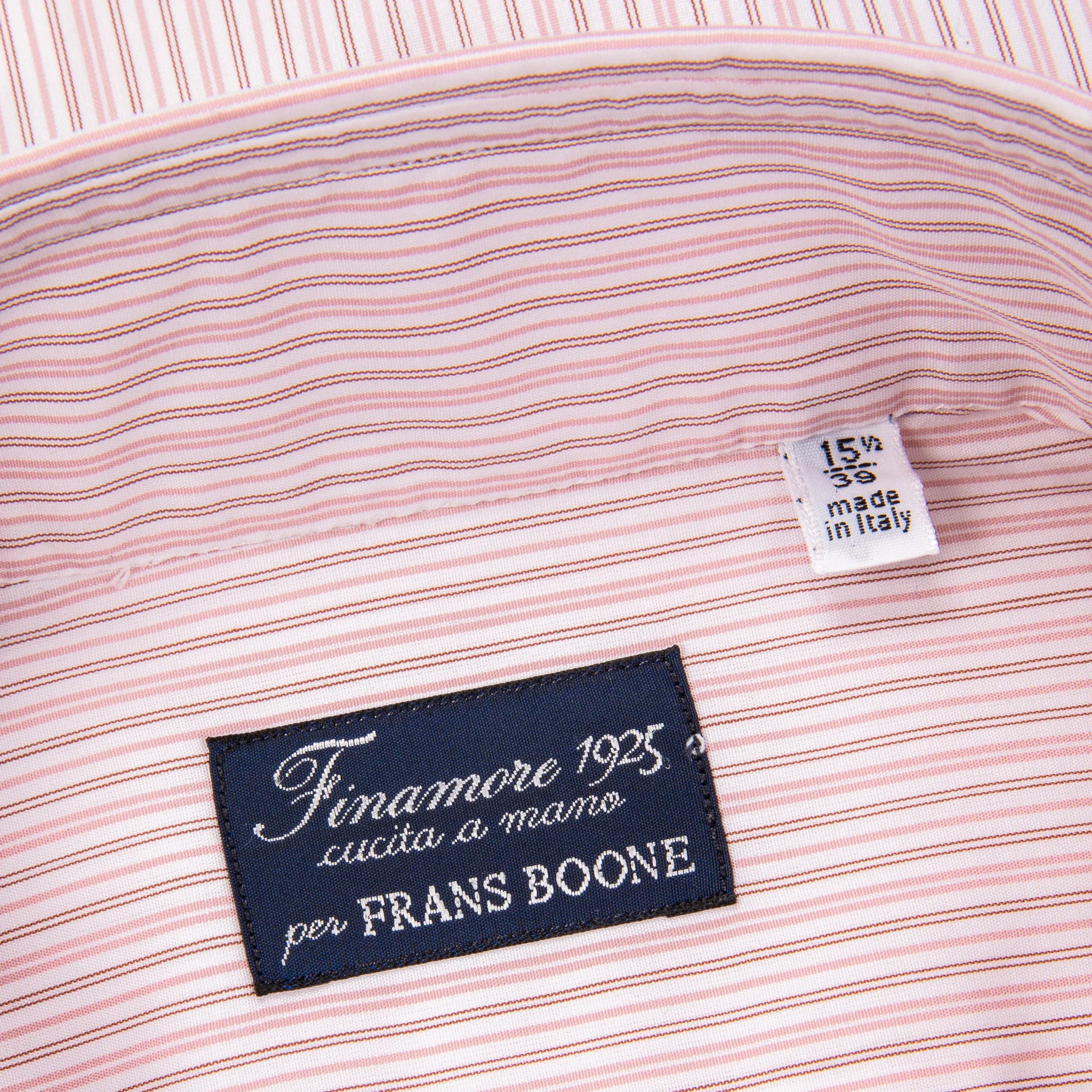 Finamore Milano Collo Eduardo Double Stripe Burgundy Pink sold by Frans Boone product image thumbnail 4