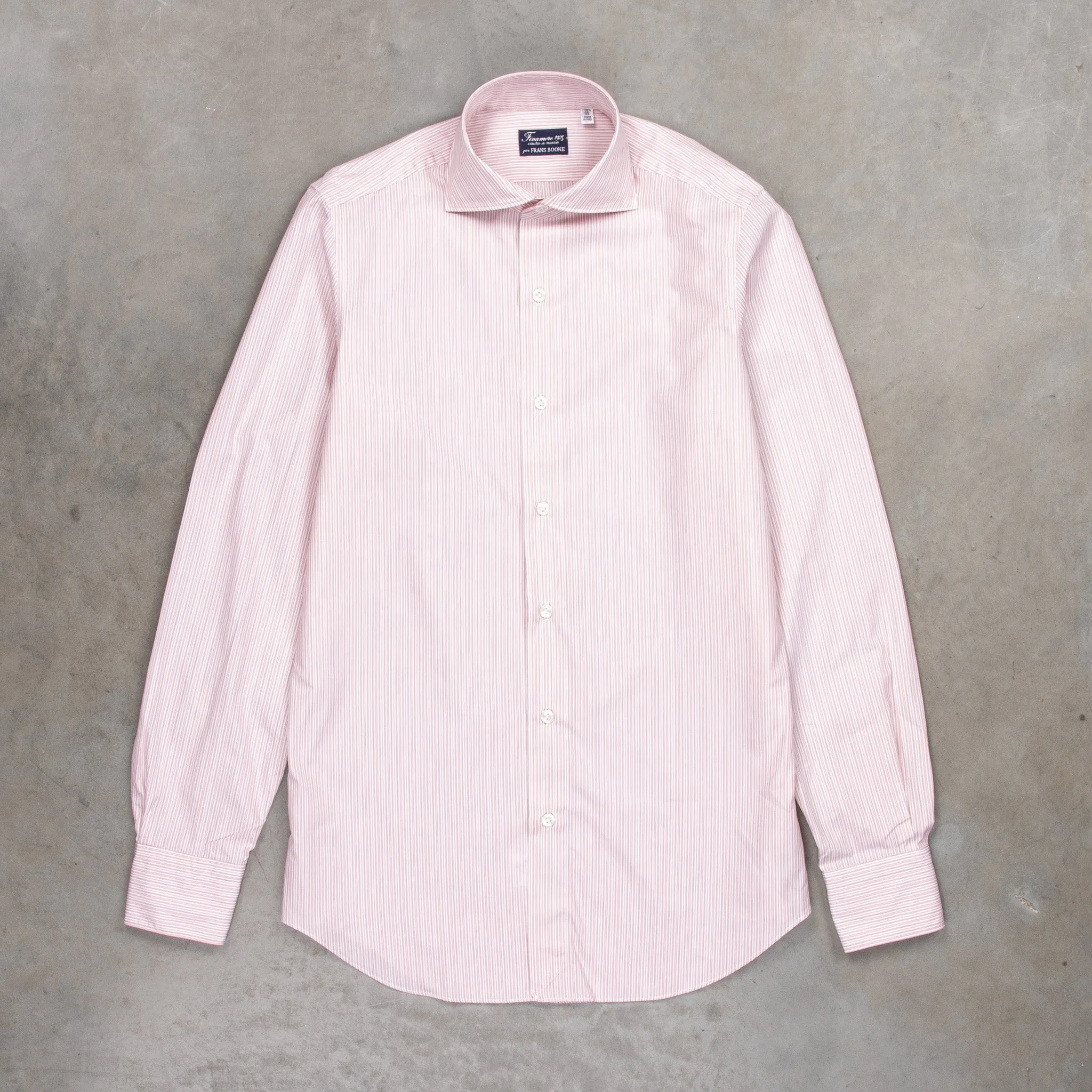 Finamore Milano Collo Eduardo Double Stripe Burgundy Pink sold by Frans Boone product image thumbnail 2