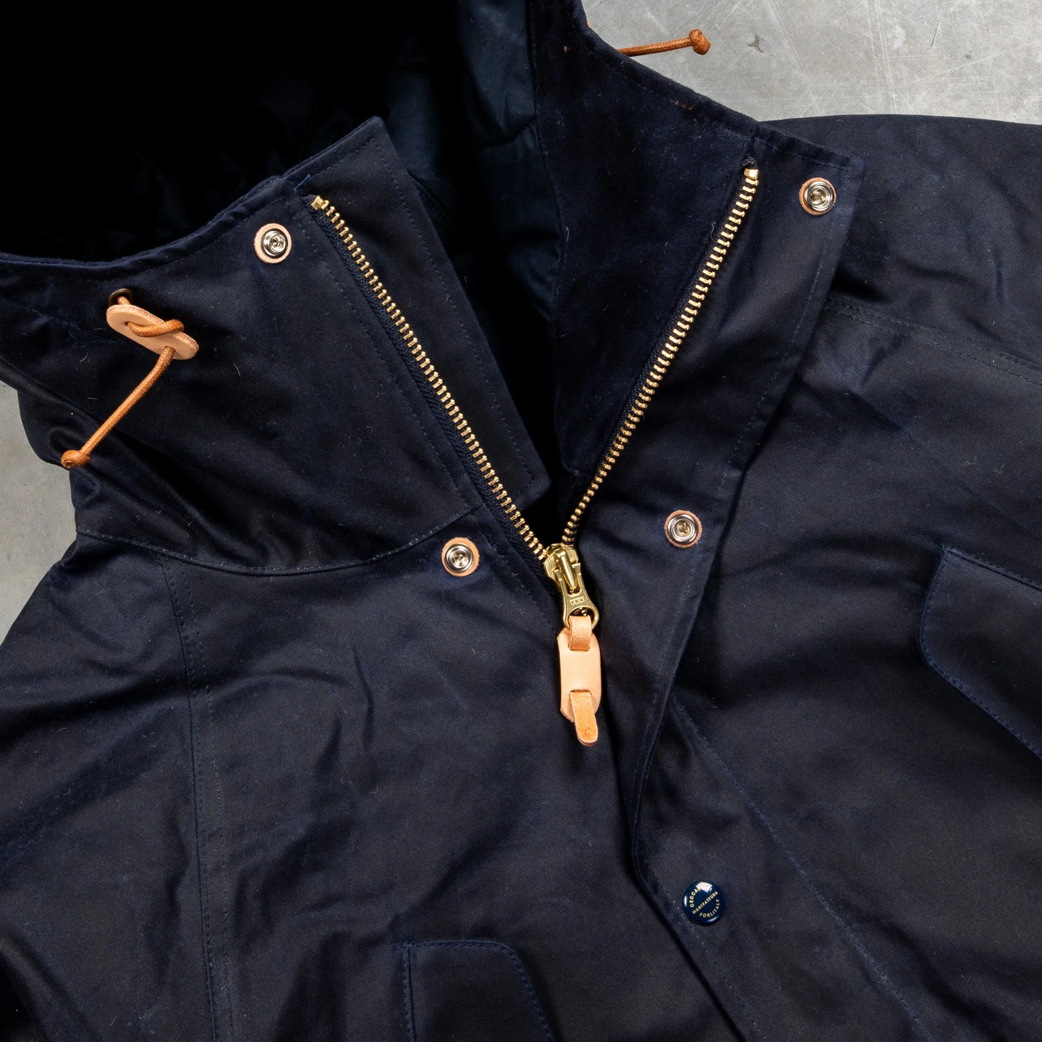 Manifattura Ceccarelli New Fisherman Parka Navy sold by Frans Boone product image thumbnail 5
