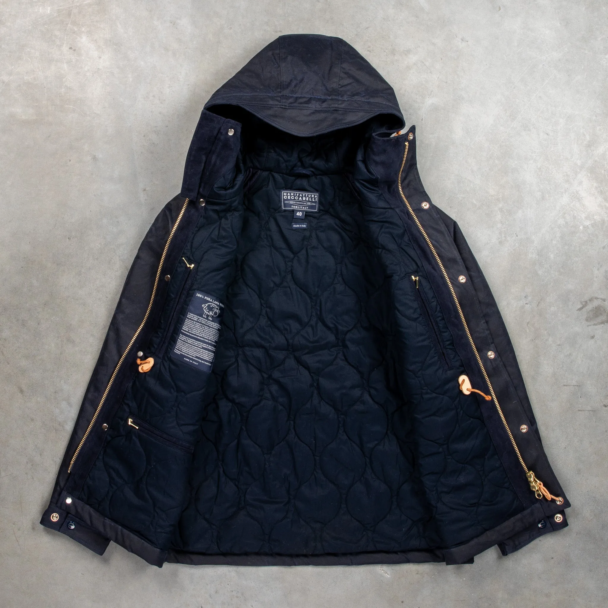 Manifattura Ceccarelli New Fisherman Parka Navy sold by Frans Boone product image thumbnail 2