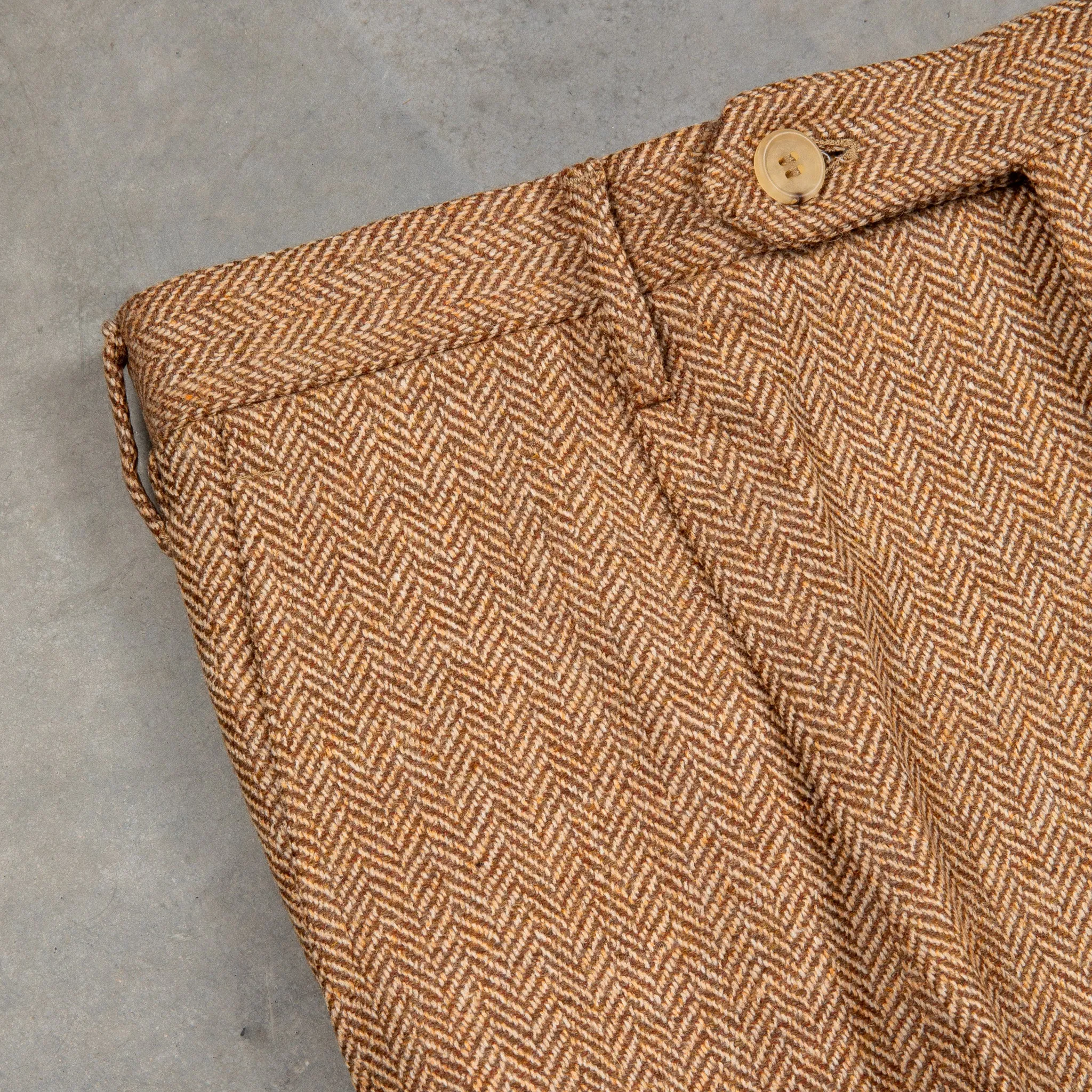Rota Wool Cashmere Herringbone High Rise Pants Rust sold by Frans Boone product image thumbnail 3
