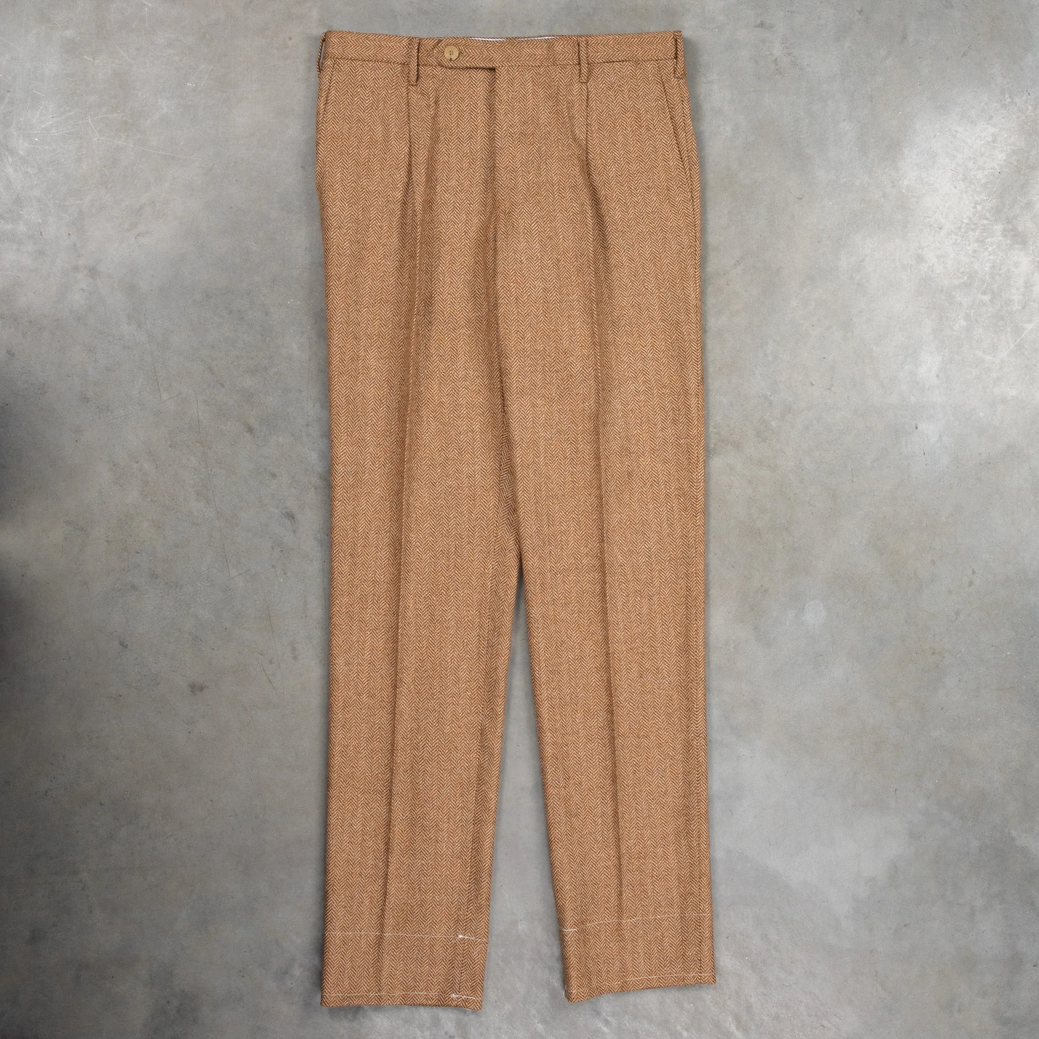Rota Wool Cashmere Herringbone High Rise Pants Rust sold by Frans Boone product image thumbnail 2