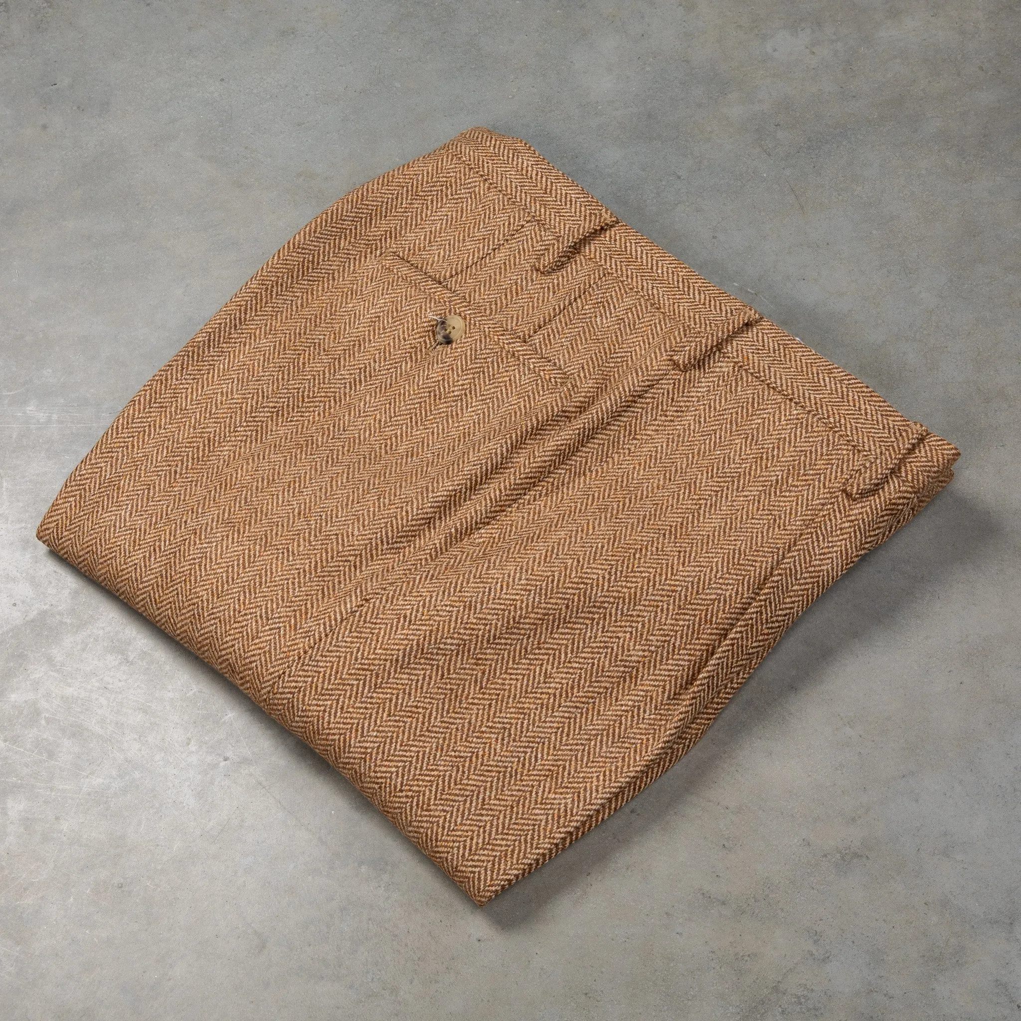 Rota Wool Cashmere Herringbone High Rise Pants Rust sold by Frans Boone