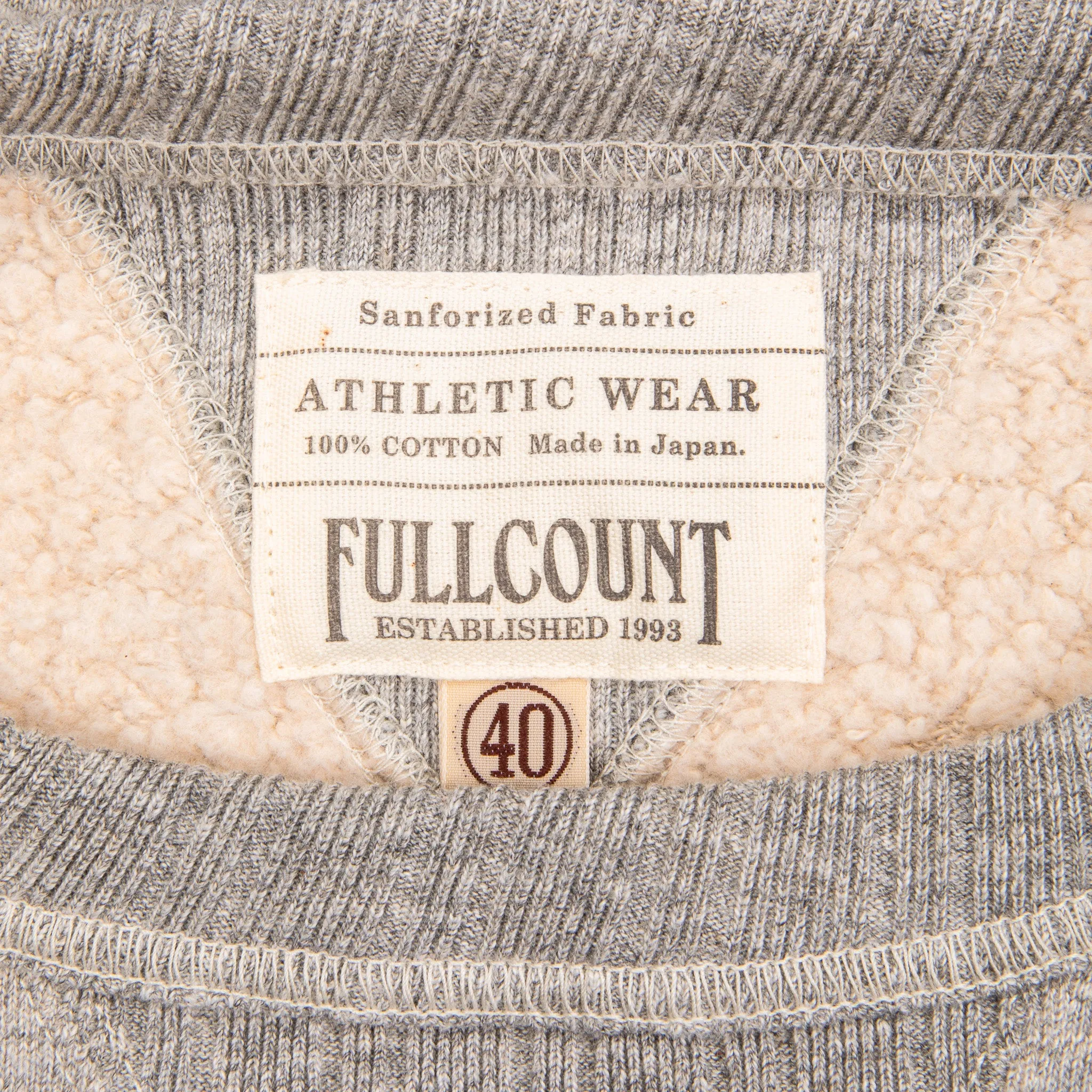 Fullcount 3741 Double V Sweatshirt Heather Gray sold by Frans Boone product image thumbnail 4