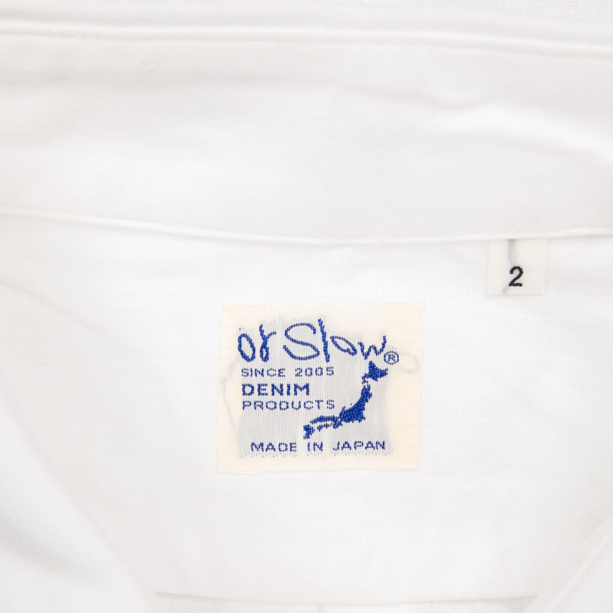 Orslow Button-Down Shirt White Chambray sold by Frans Boone product image thumbnail 4