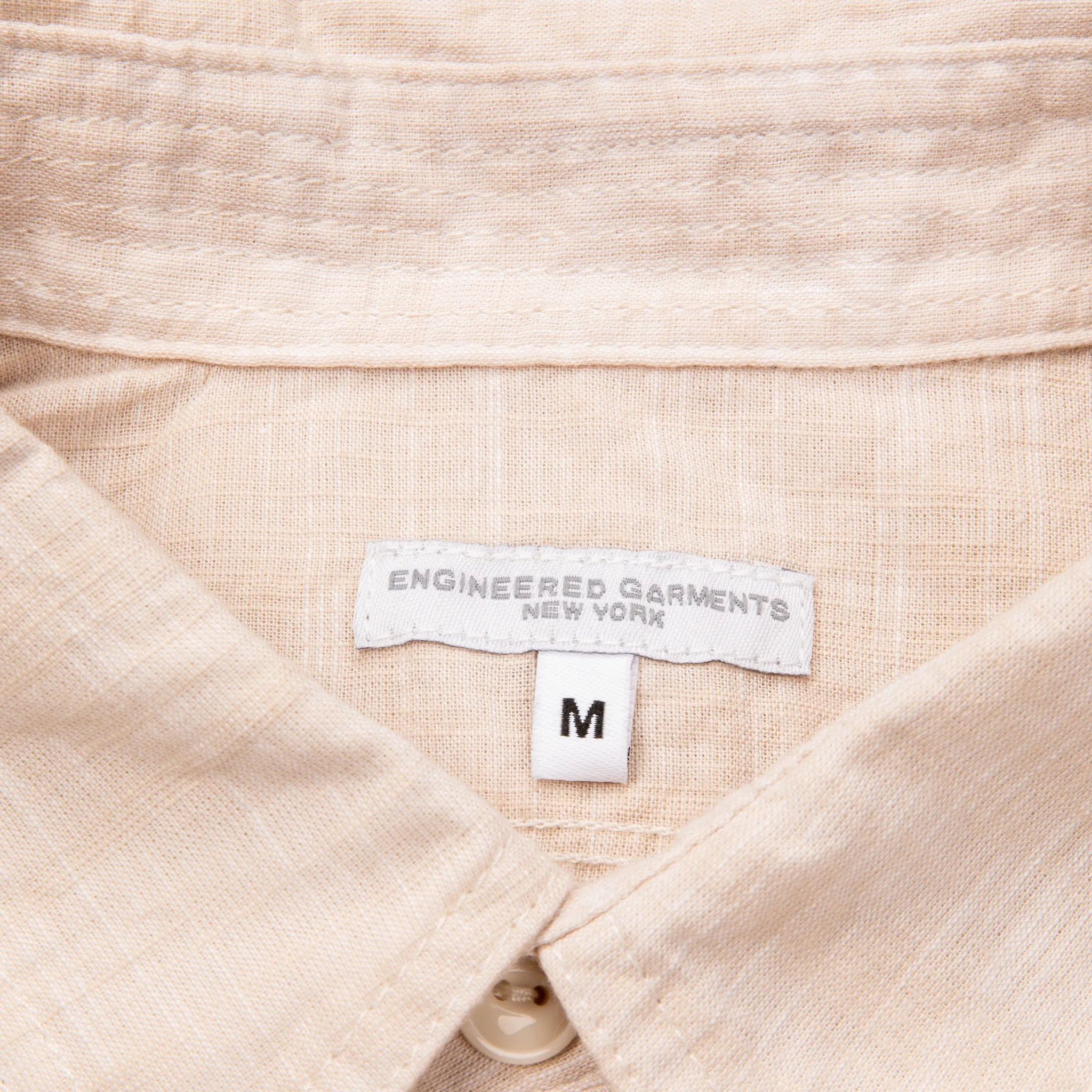 Engineered Garments Work Shirt Cotton Slab Beige sold by Frans Boone product image thumbnail 4