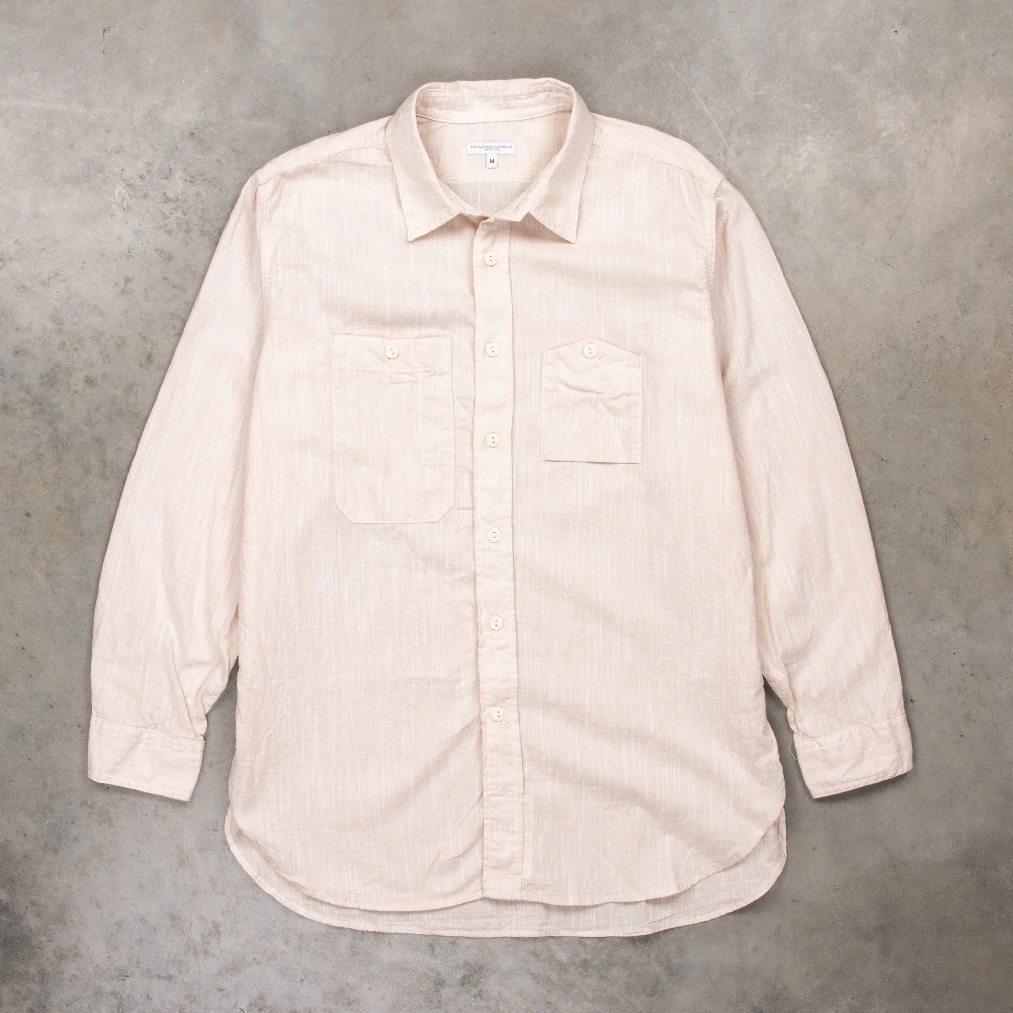 Engineered Garments Work Shirt Cotton Slab Beige sold by Frans Boone product image thumbnail 2