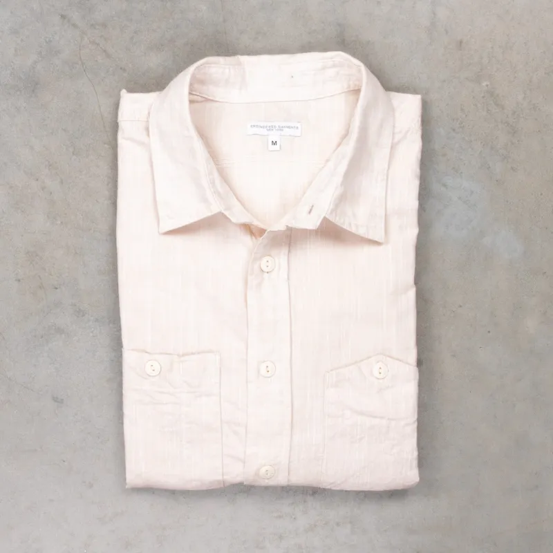 Engineered Garments Work Shirt Cotton Slab Beige made by Engineered Garments