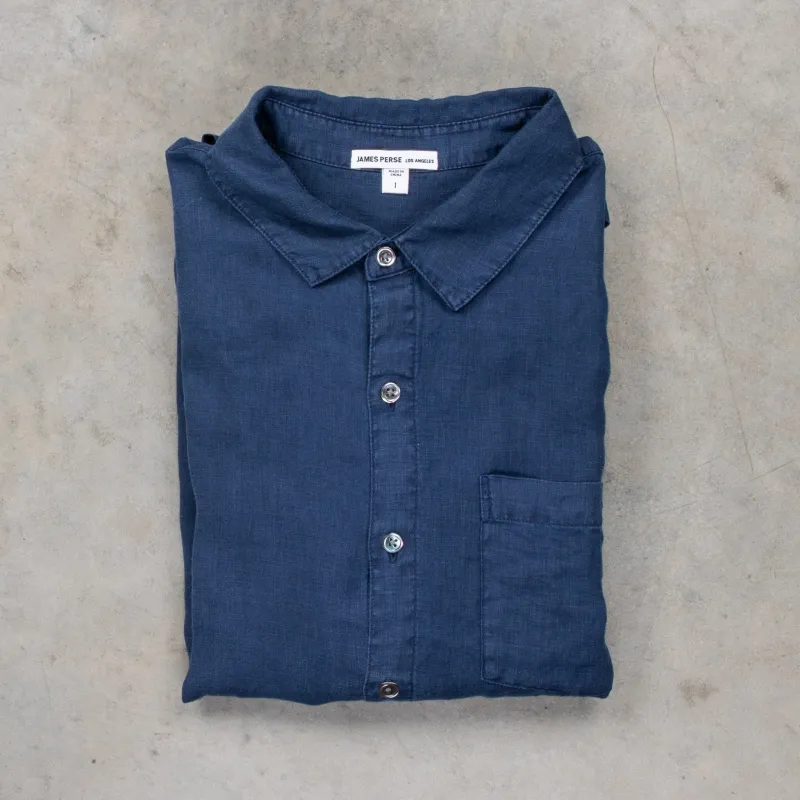 James Perse Classic Linen shirt Imperial made by James Perse
