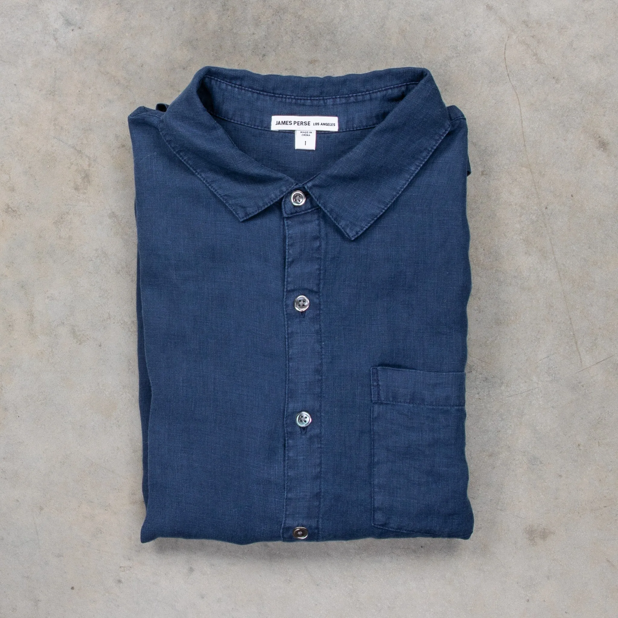 James Perse Classic Linen shirt Imperial sold by Frans Boone