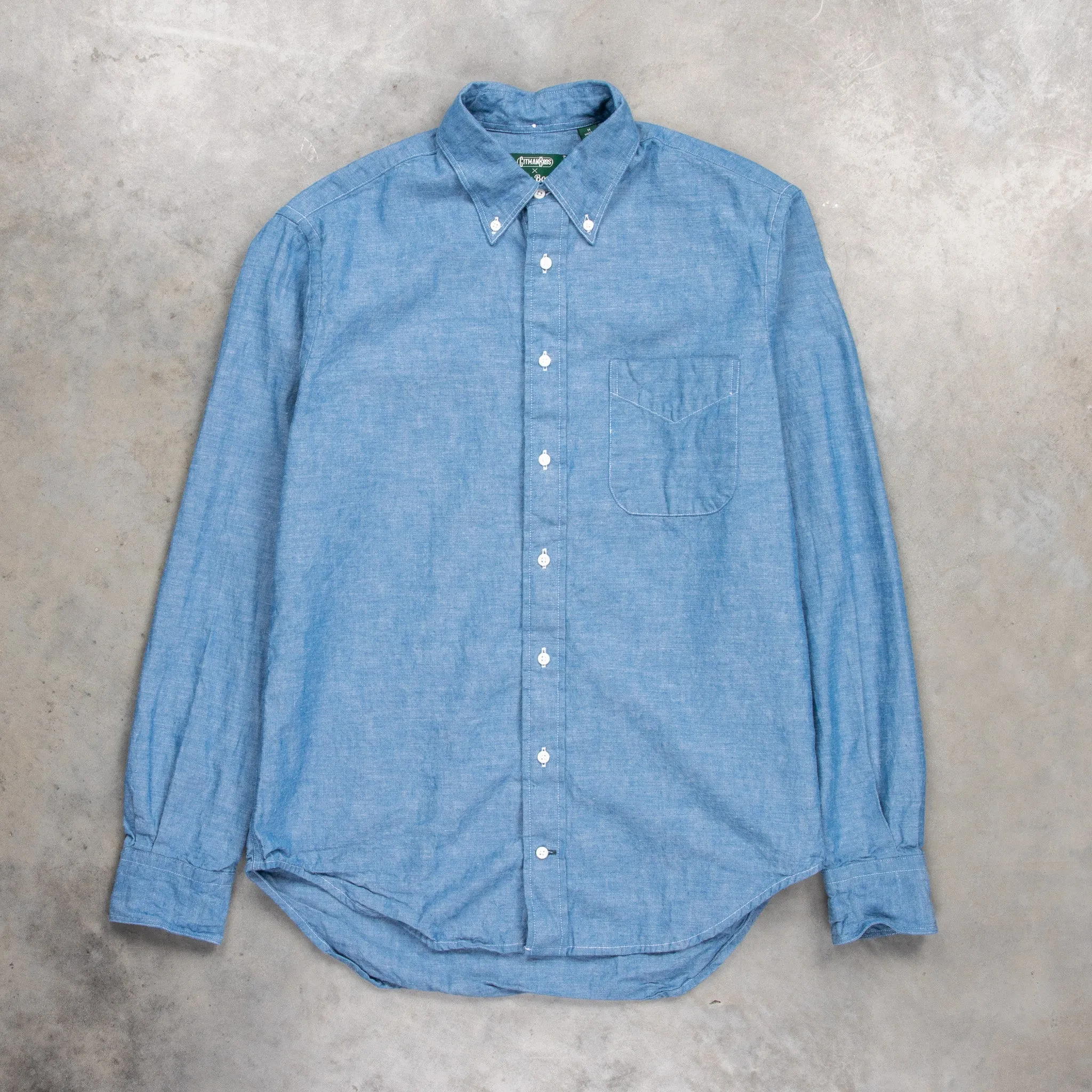 Gitman Vintage x Frans Boone Japanese Chambray Blue sold by Frans Boone product image thumbnail 2