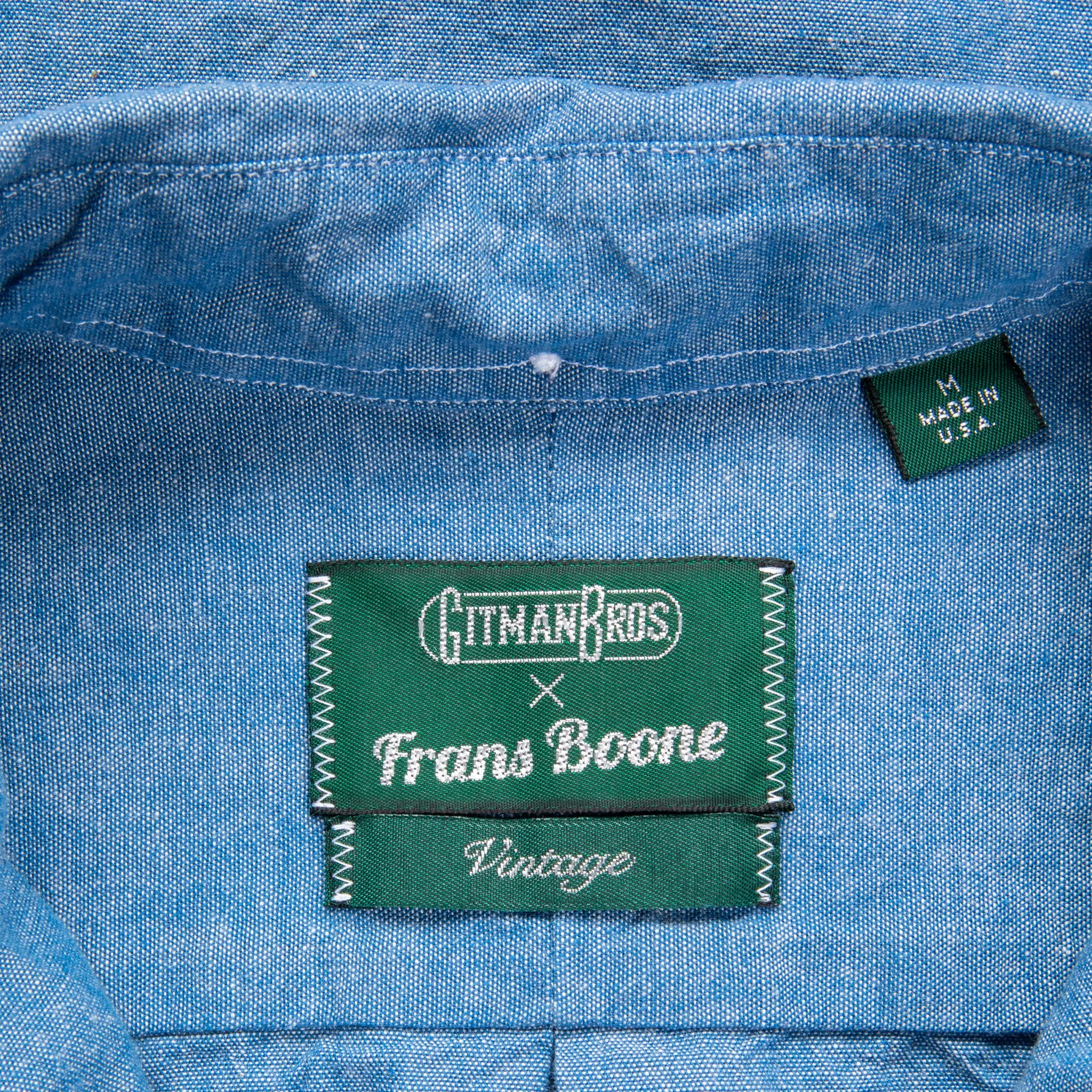 Gitman Vintage x Frans Boone Japanese Chambray Blue sold by Frans Boone product image thumbnail 4