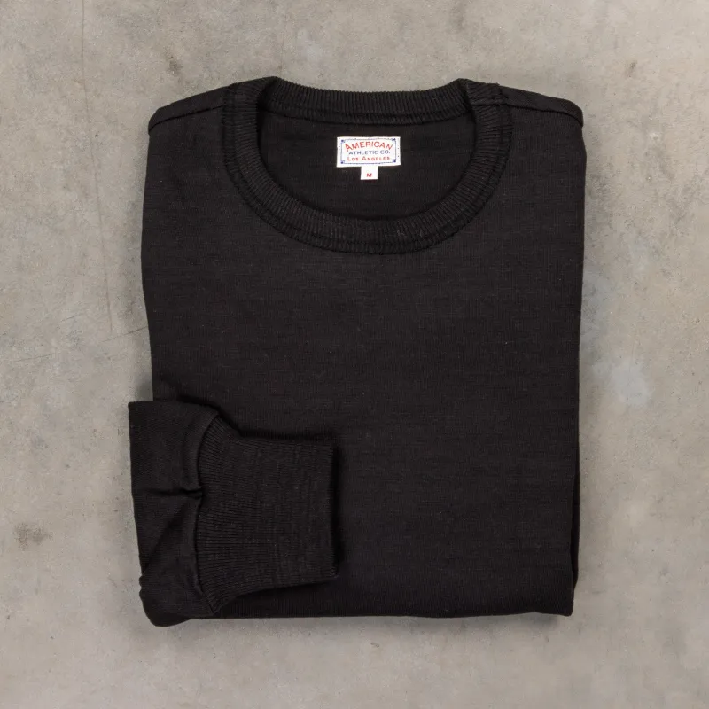 The Real McCoy's Athletic L/S T-shirt / Loopwheel Black made by The Real McCoy's
