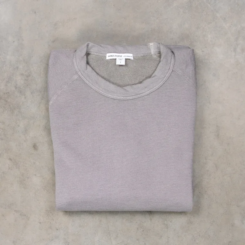 James Perse Vintage Fleece Raglan Sweat Silver Grey made by James Perse