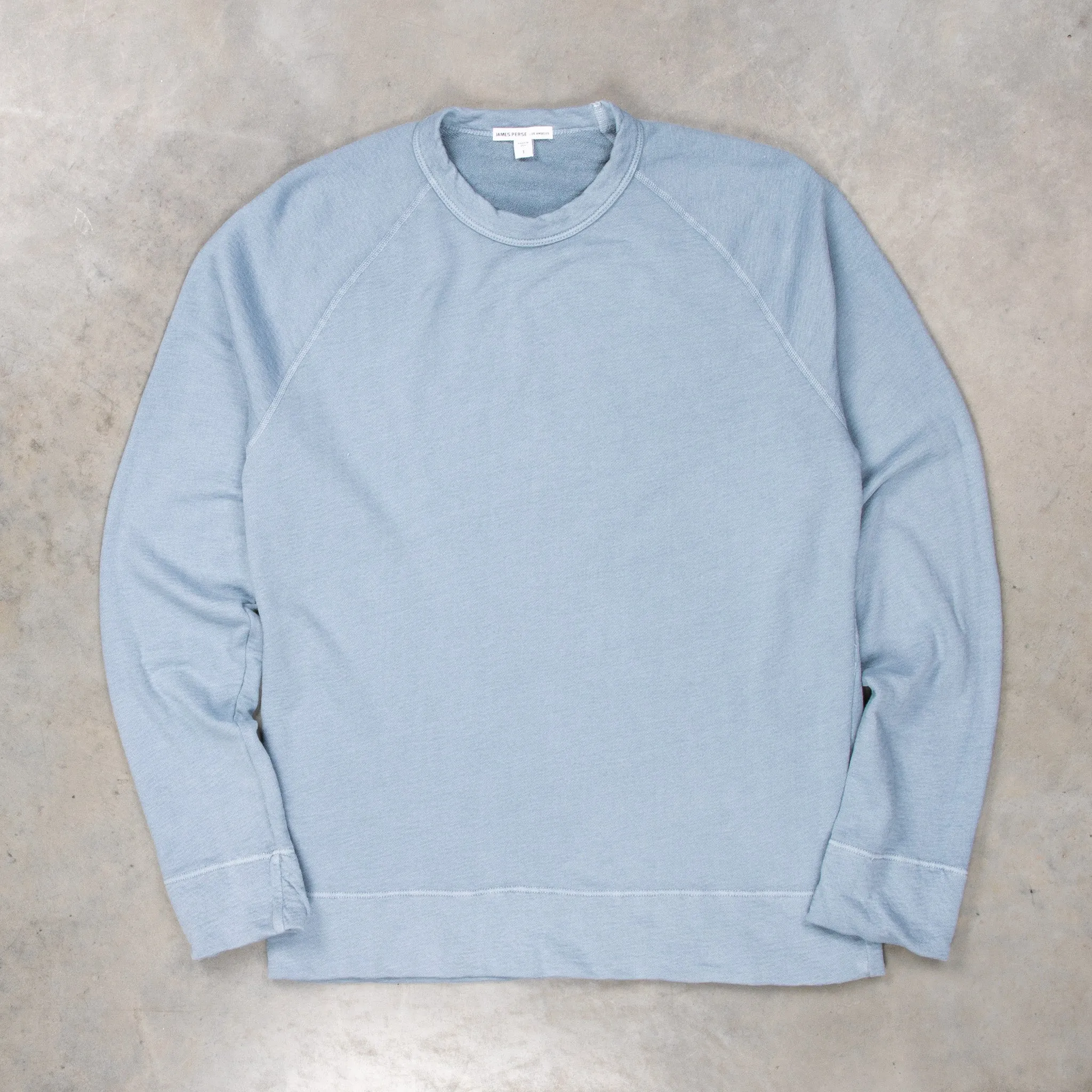 James Perse Vintage Fleece Raglan Sweat Bluestone sold by Frans Boone product image thumbnail 2