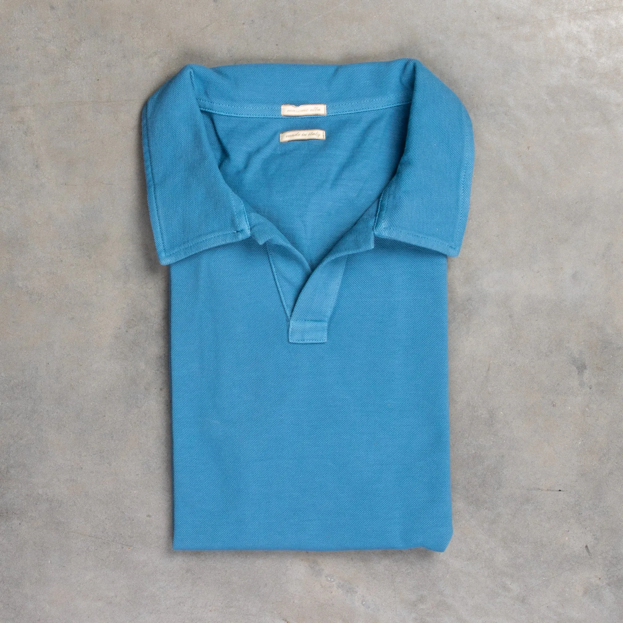 Massimo Alba Aruba Polo Cerulean sold by Frans Boone