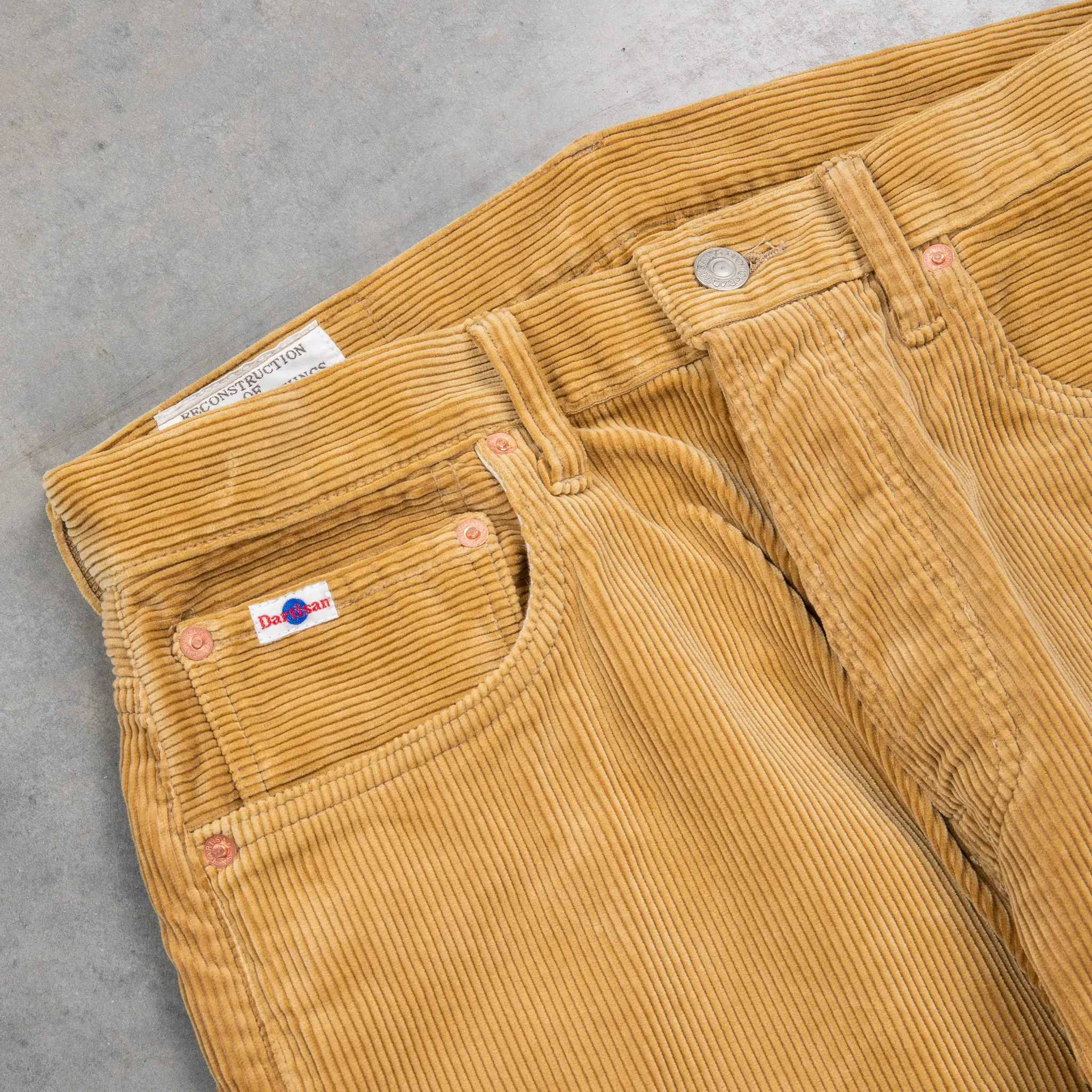 Studio D'Artisan FB-909 High Rise Tapered 9-Wale Corduroy Beige sold by Frans Boone product image thumbnail 3