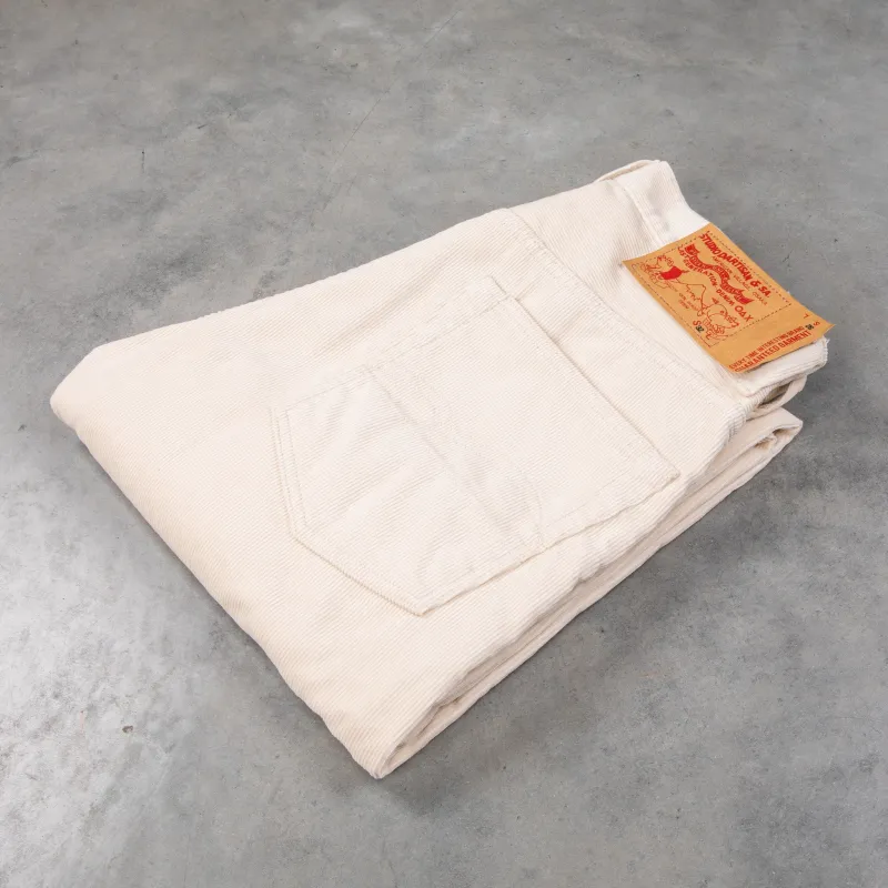 Studio D'Artisan FB-909 High Rise Tapered 13-Wale Corduroy Ivory made by Studio D'Artisan