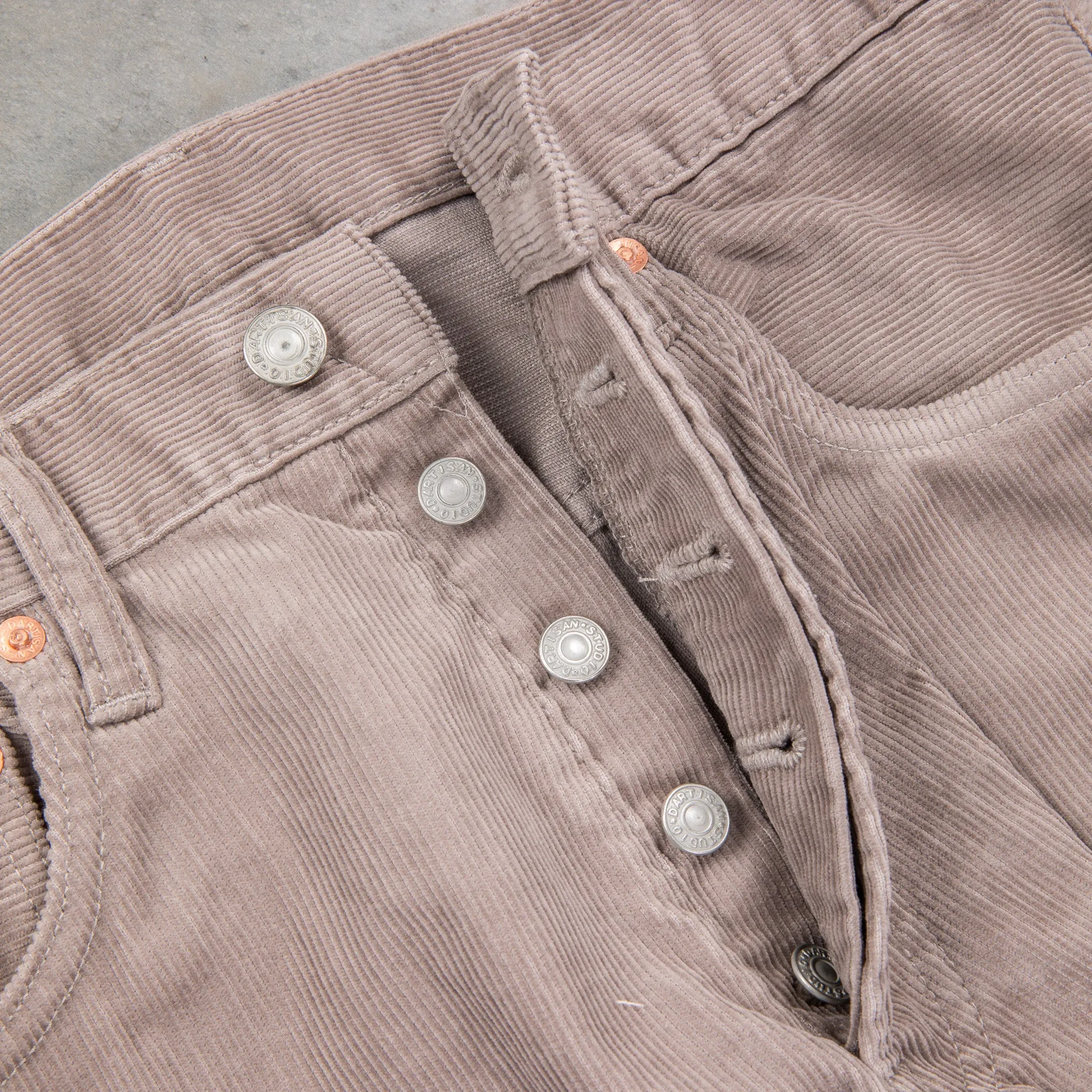 Studio D'Artisan FB-909 High Rise Tapered 13-Wale Corduroy Grey sold by Frans Boone product image thumbnail 4