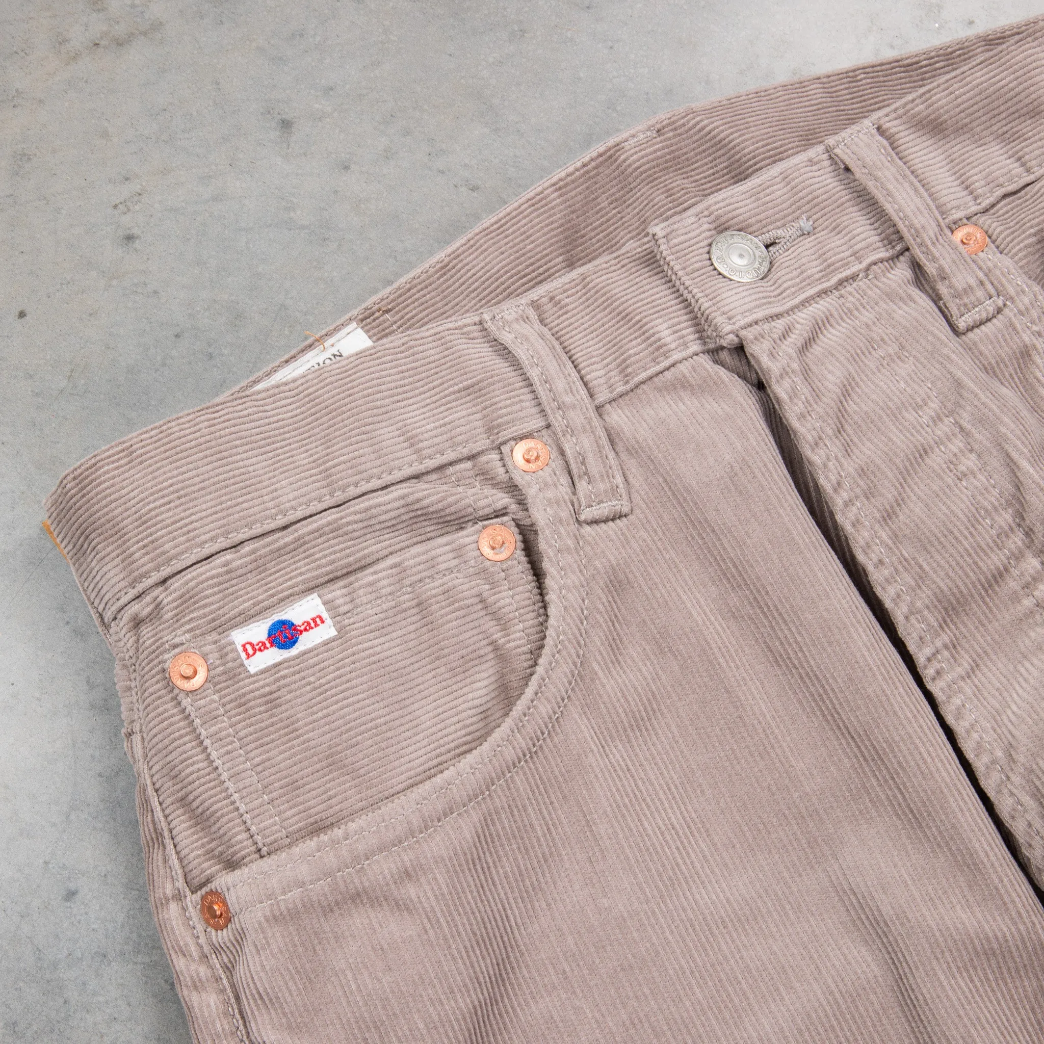Studio D'Artisan FB-909 High Rise Tapered 13-Wale Corduroy Grey sold by Frans Boone product image thumbnail 3