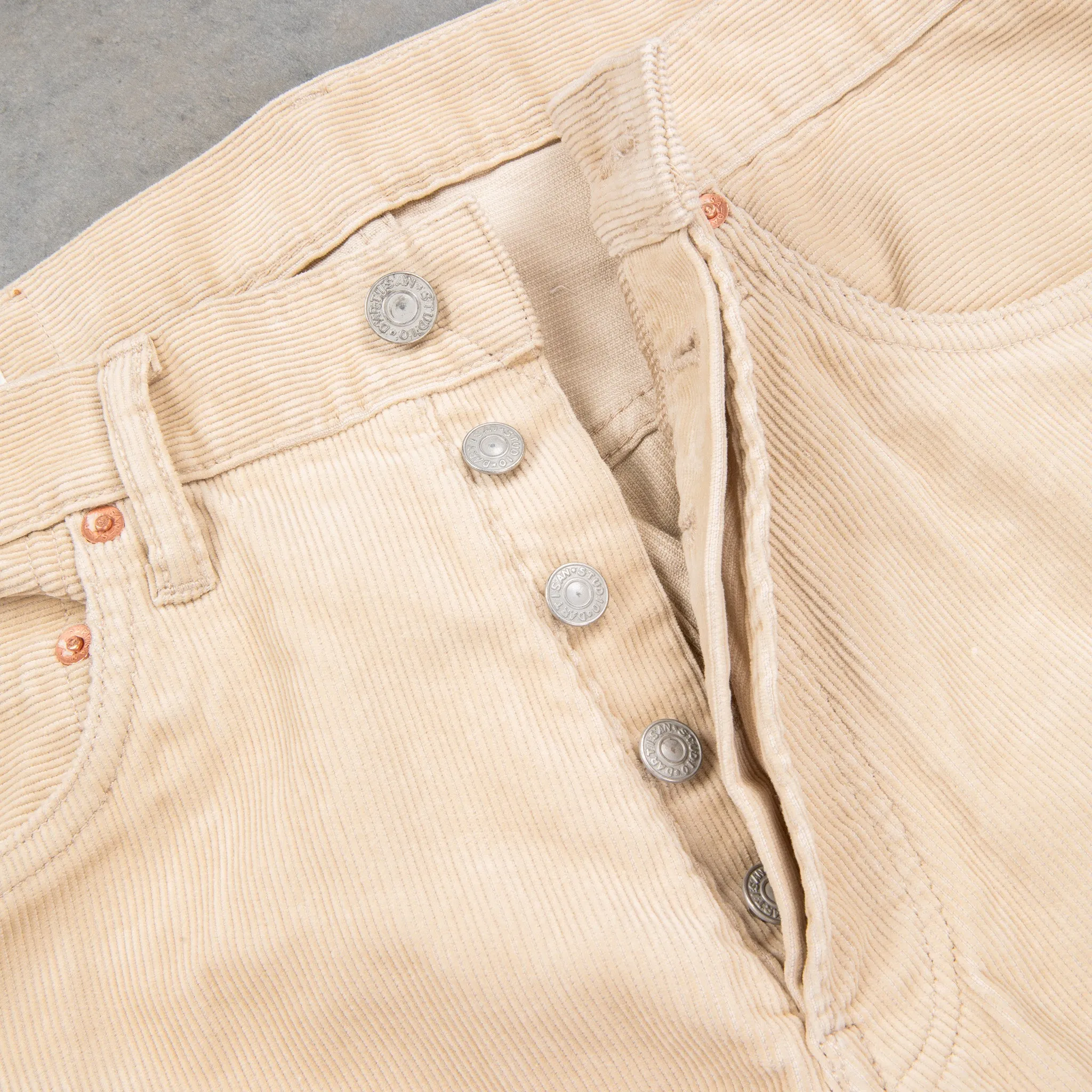 Studio D'Artisan FB-909 High Rise Tapered 13-Wale Corduroy L.Beige sold by Frans Boone product image thumbnail 4
